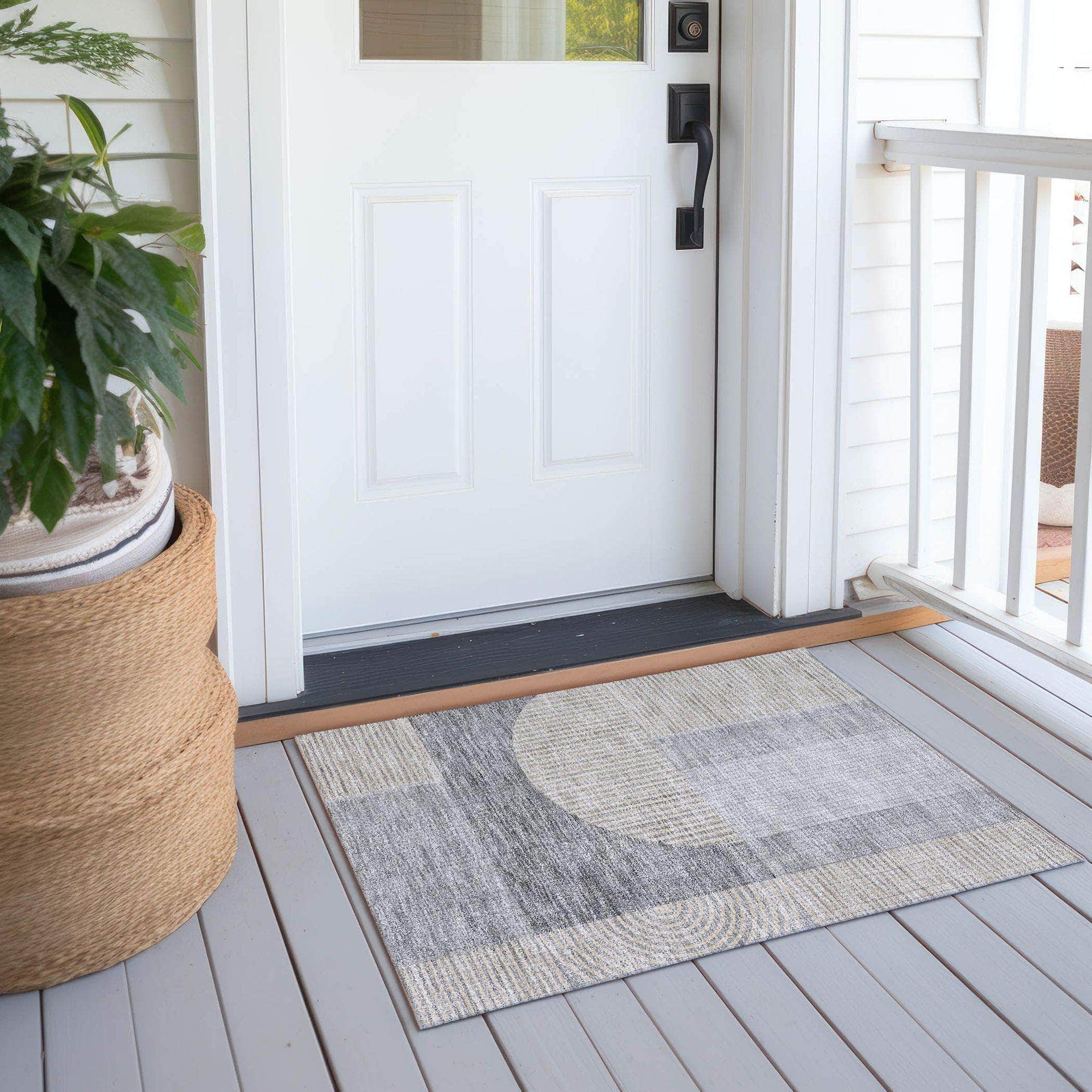 Machine Made ACN711 Silver Gray Rugs #color_silver gray