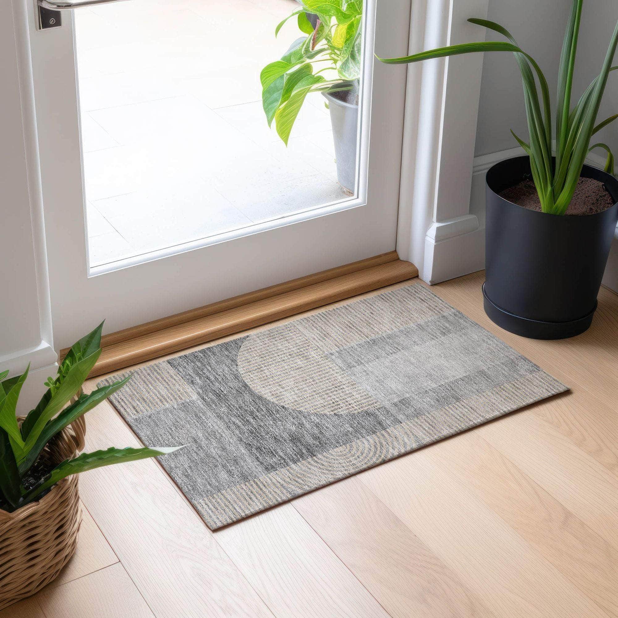 Machine Made ACN711 Silver Gray Rugs #color_silver gray