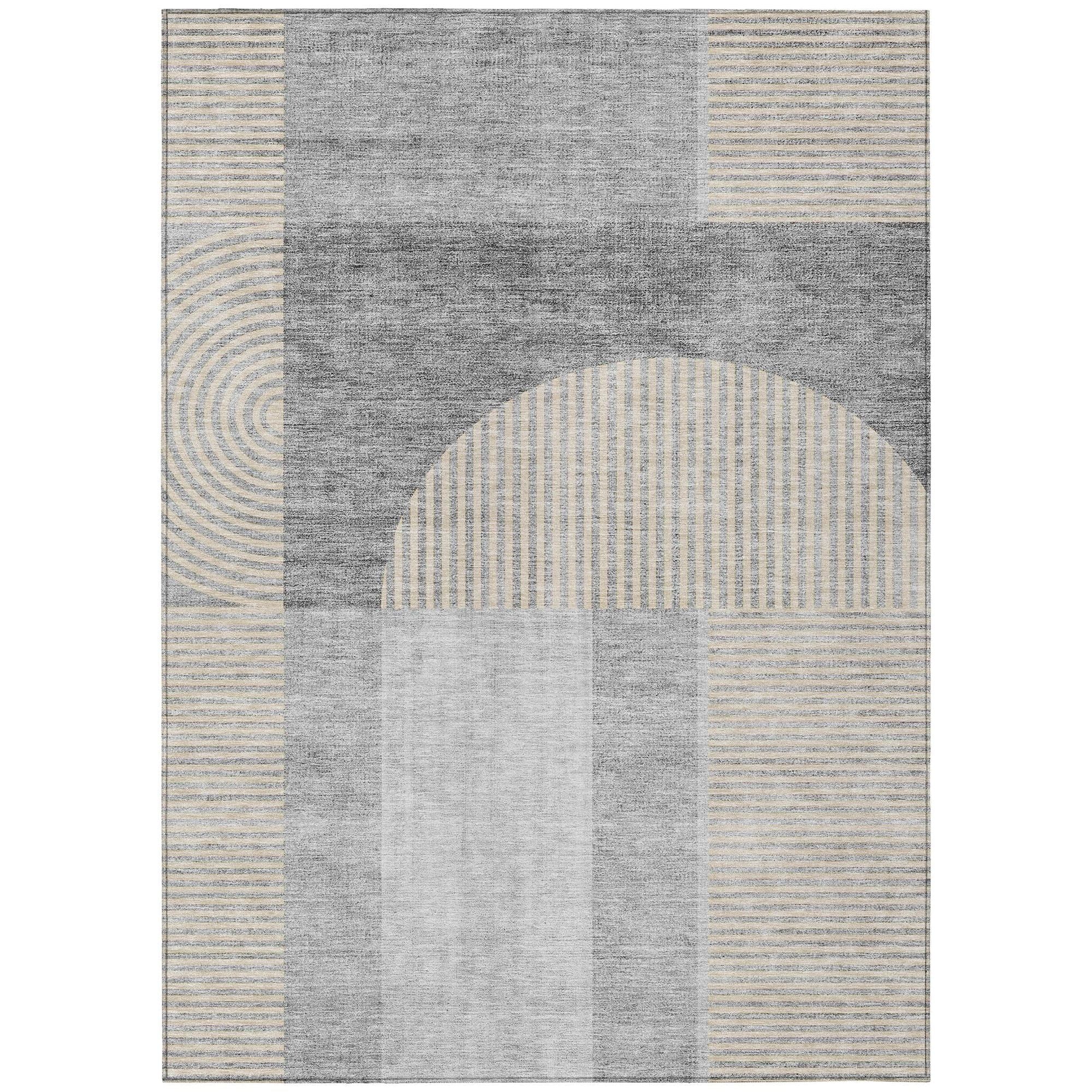 Machine Made ACN711 Silver Gray Rugs #color_silver gray