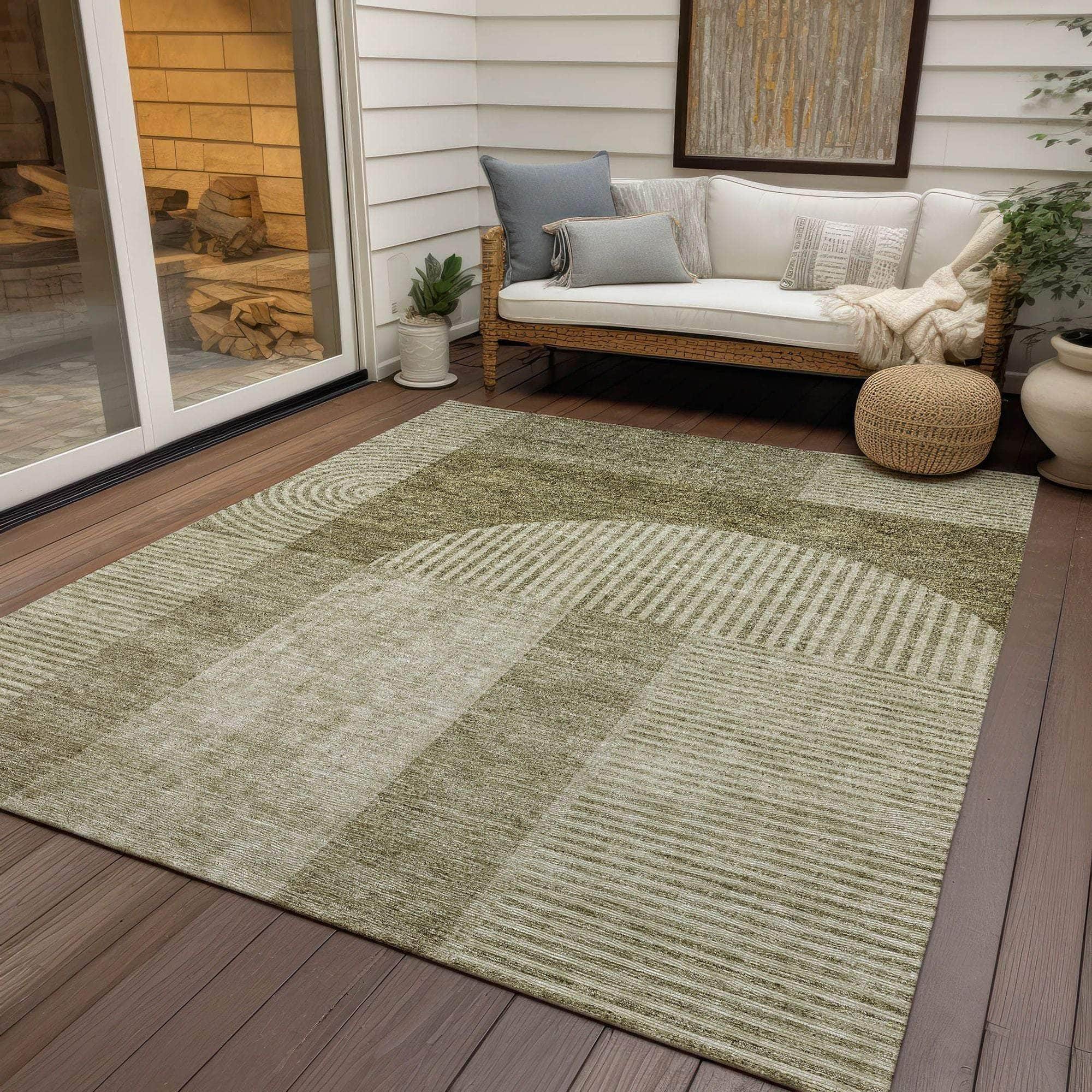 Machine Made ACN711 Taupe Brown Rugs #color_taupe brown