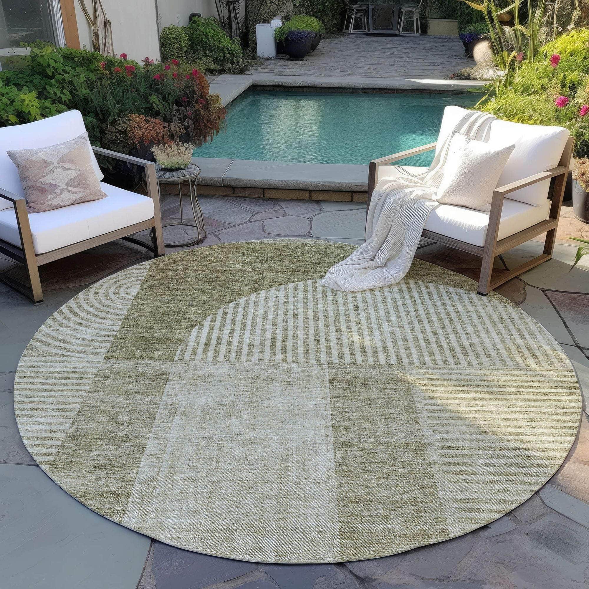 Machine Made ACN711 Taupe Brown Rugs #color_taupe brown