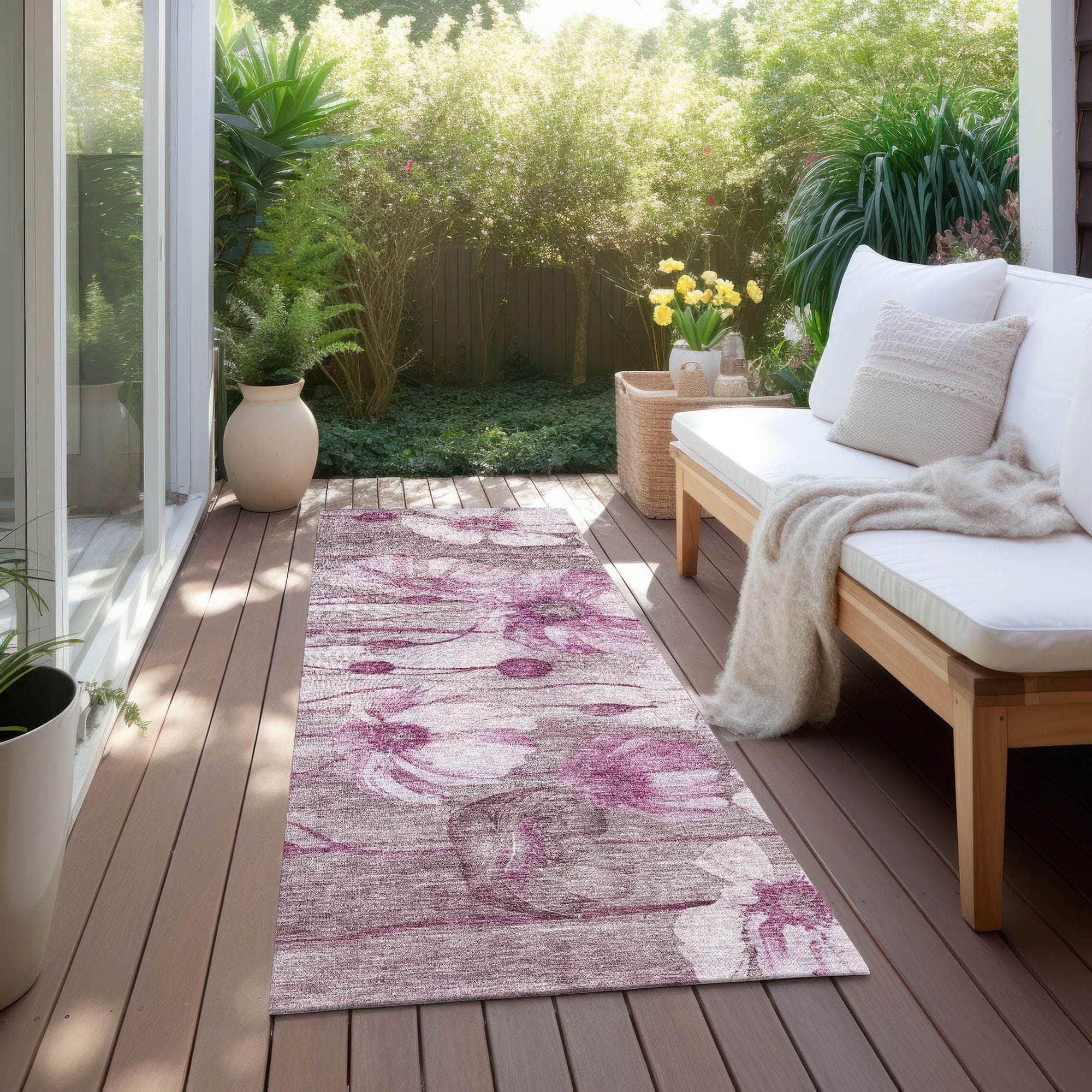 Machine Made ACN712 Plum Purple Rugs #color_plum purple