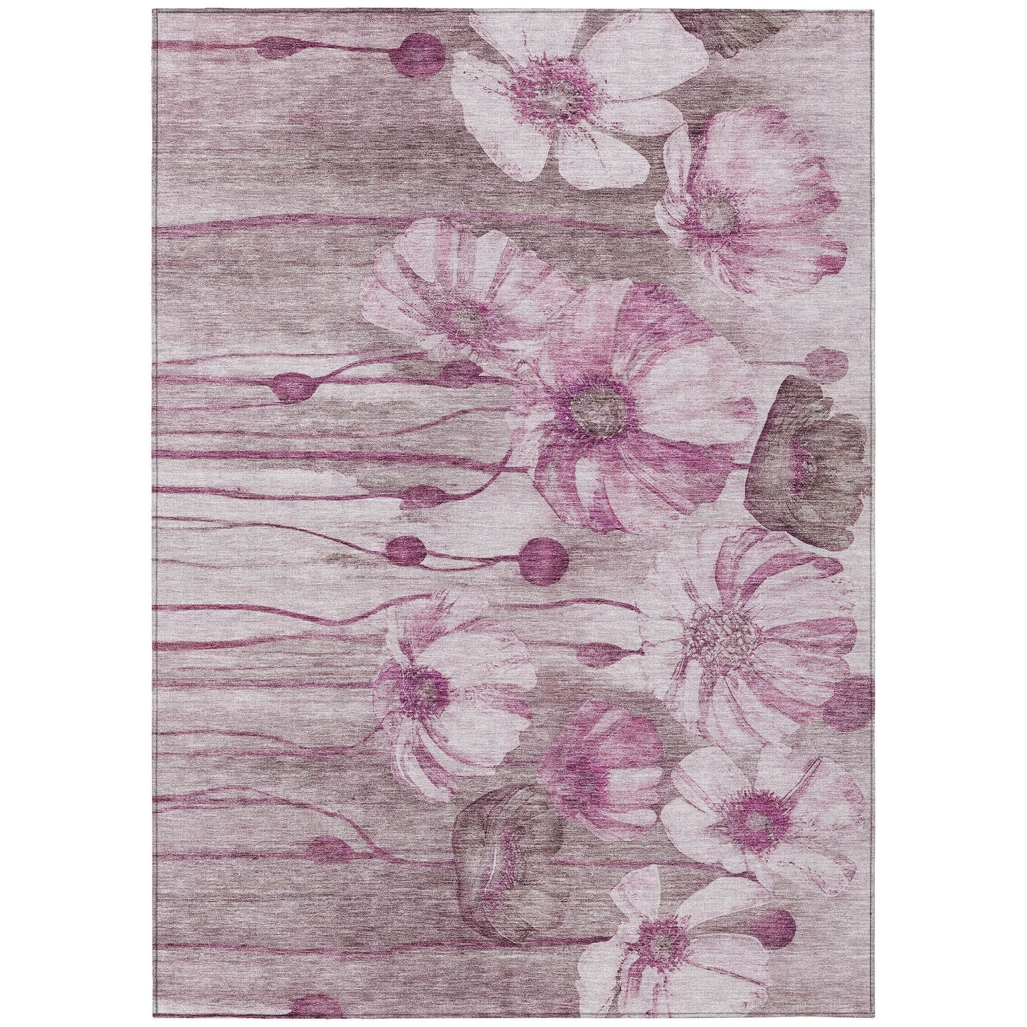 Machine Made ACN712 Plum Purple Rugs #color_plum purple