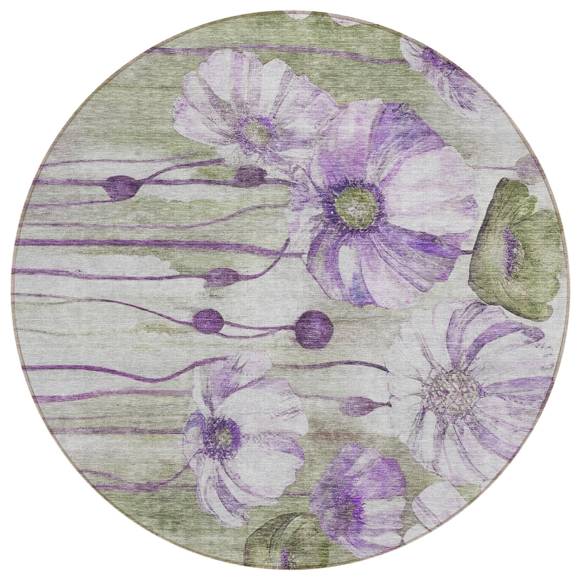 Machine Made ACN712 Purple  Rugs #color_purple 