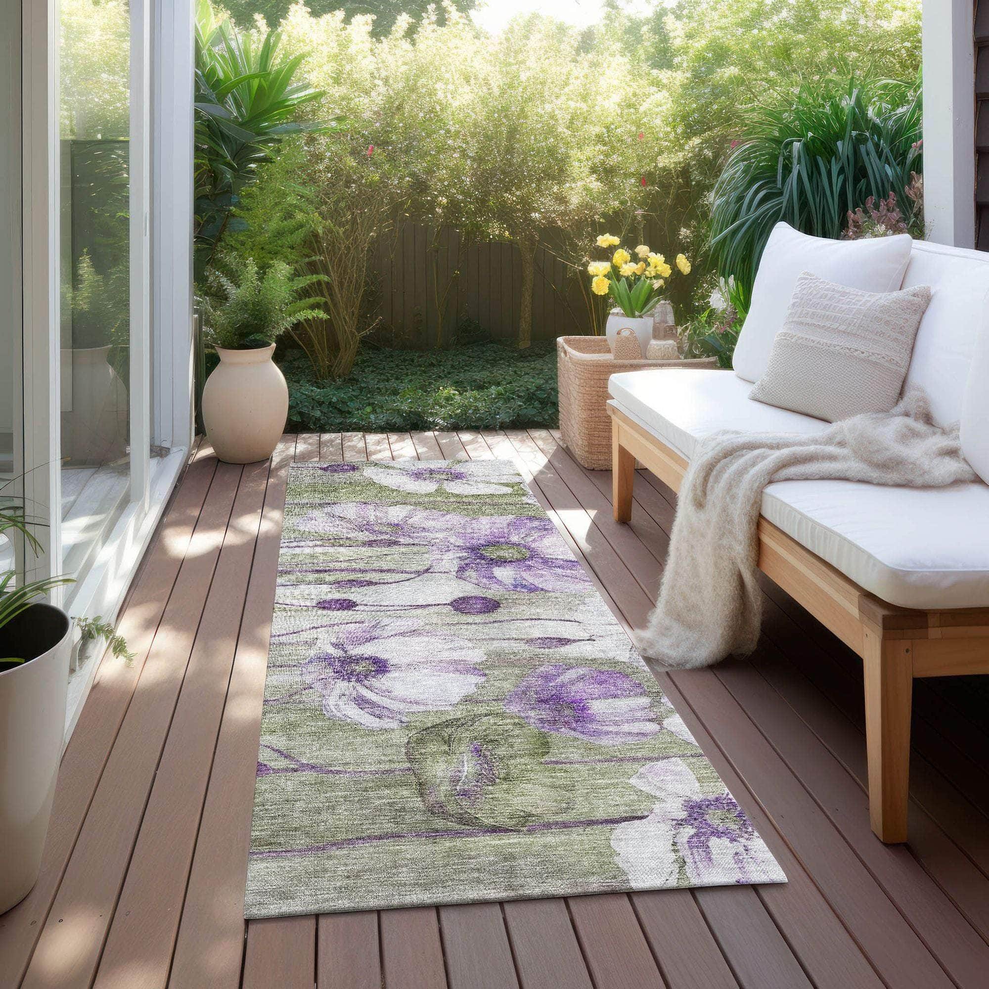 Machine Made ACN712 Purple  Rugs #color_purple 