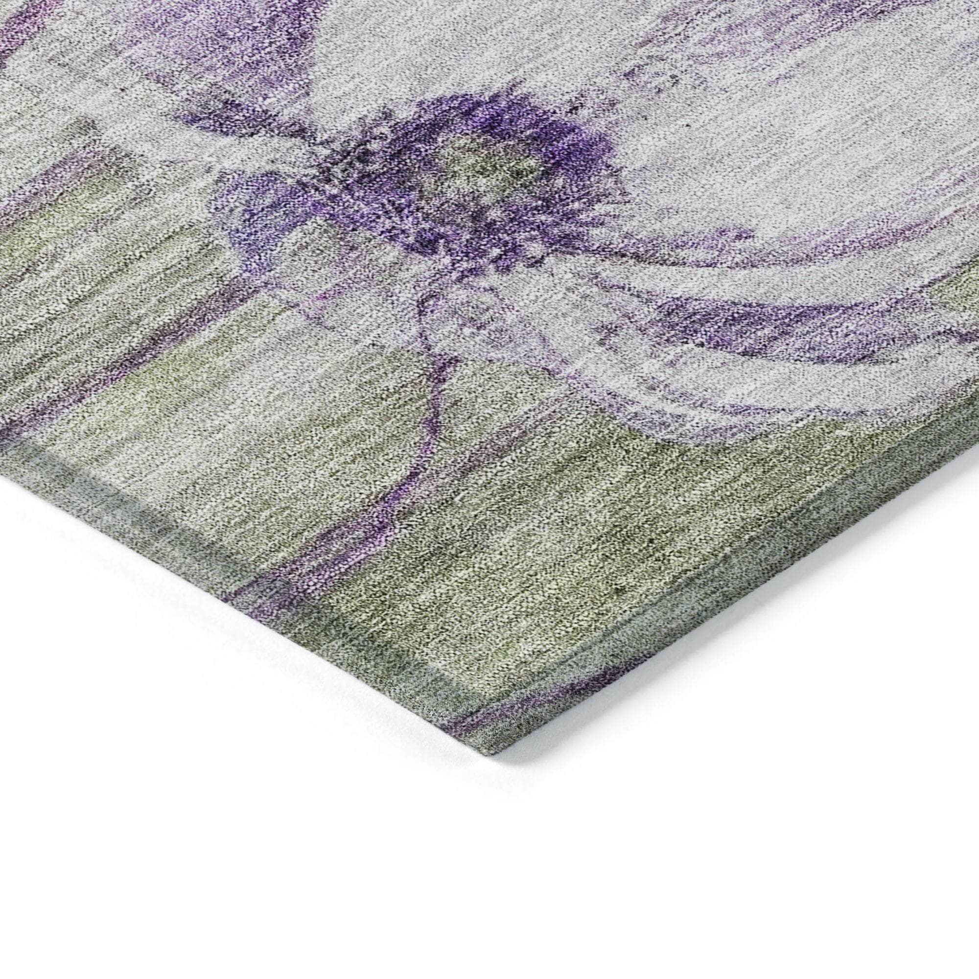 Machine Made ACN712 Purple  Rugs #color_purple 