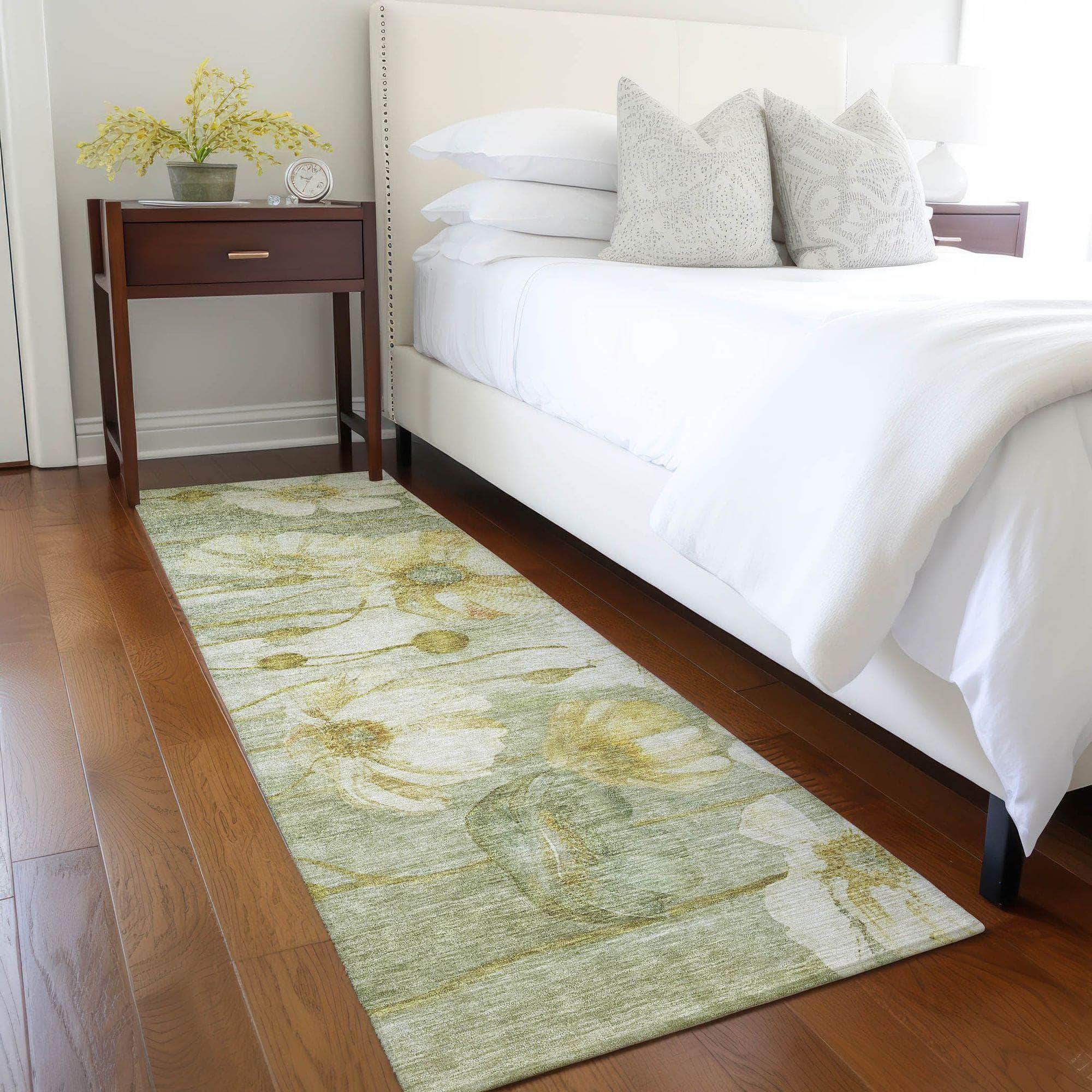 Machine Made ACN712 Sage Green Rugs #color_sage green