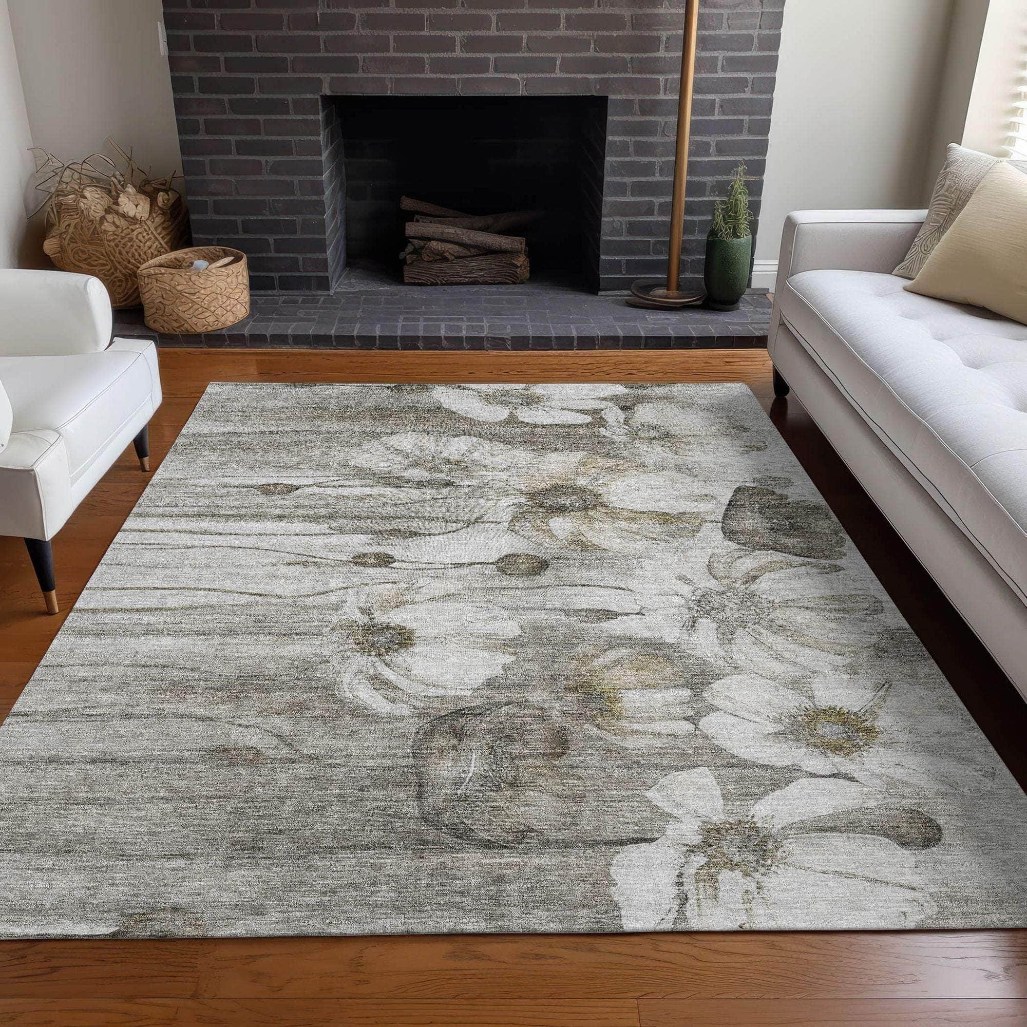 Machine Made ACN712 Taupe Brown Rugs #color_taupe brown