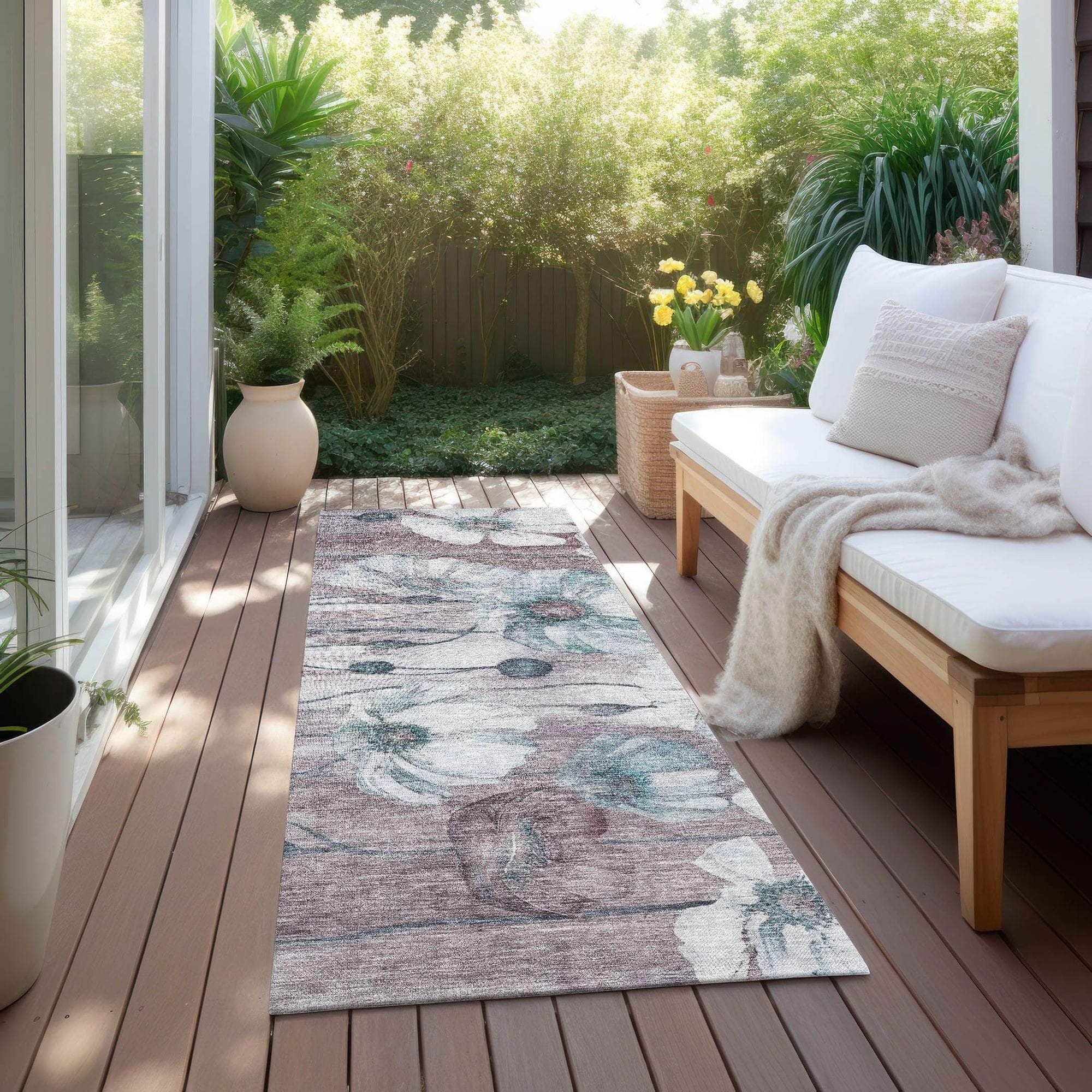 Machine Made ACN712 Teal  Rugs #color_teal 