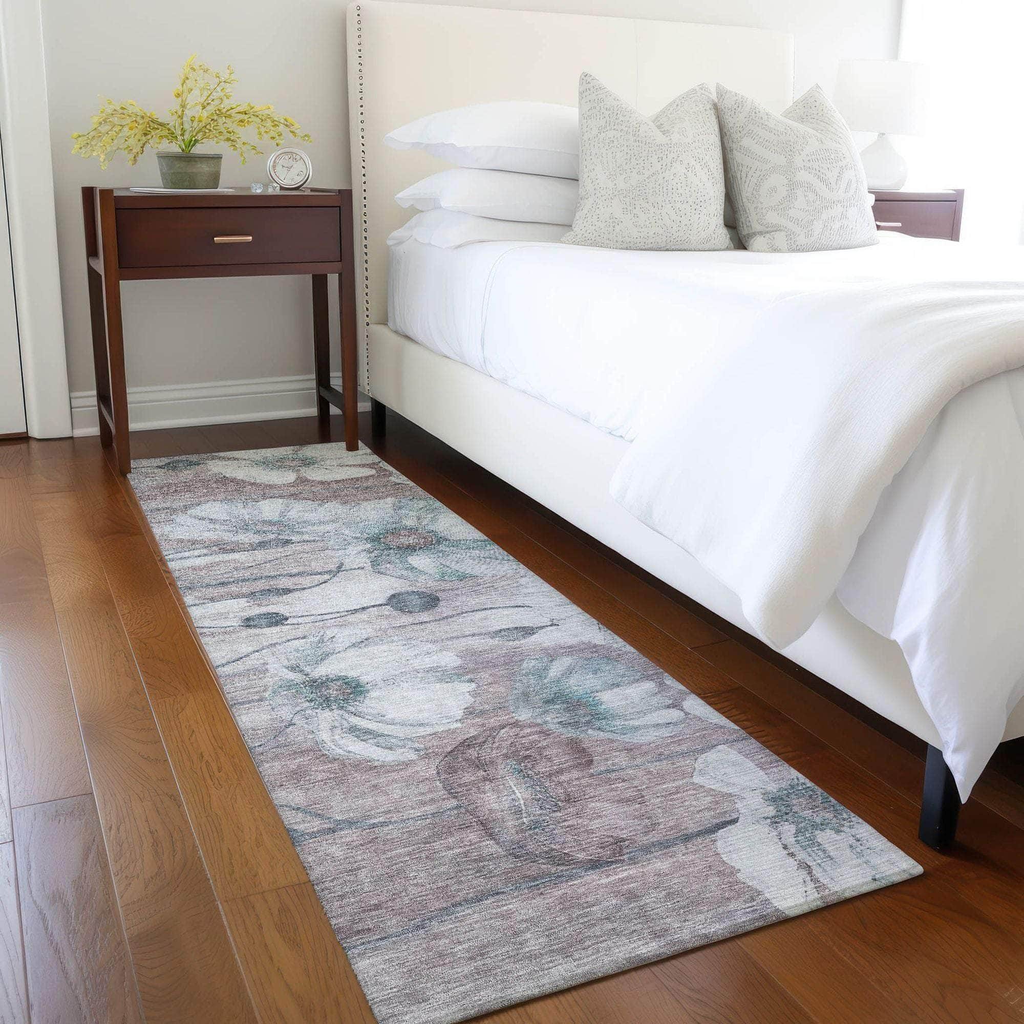 Machine Made ACN712 Teal  Rugs #color_teal 