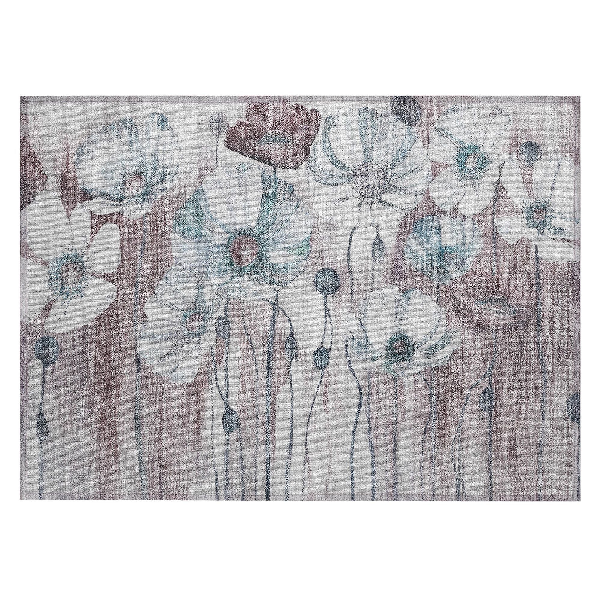 Machine Made ACN712 Teal  Rugs #color_teal 