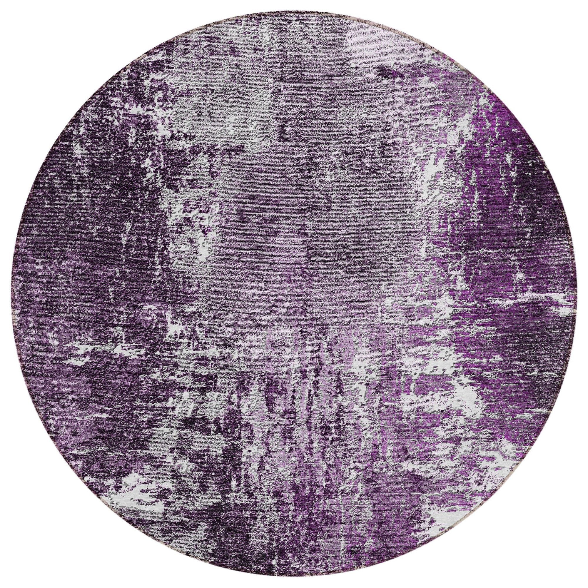Machine Made ACN718 Eggplant Purple Rugs #color_eggplant purple