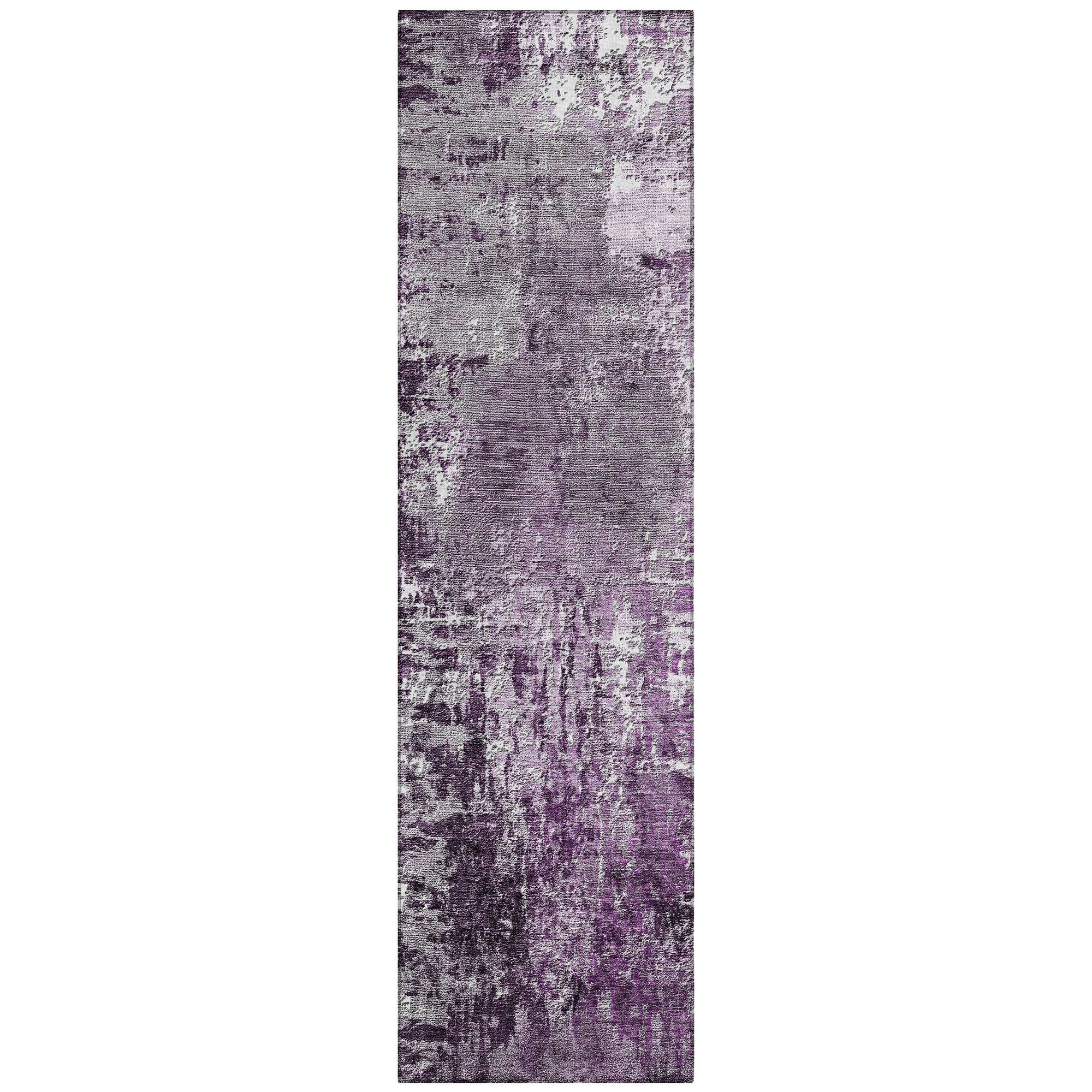 Machine Made ACN718 Eggplant Purple Rugs #color_eggplant purple
