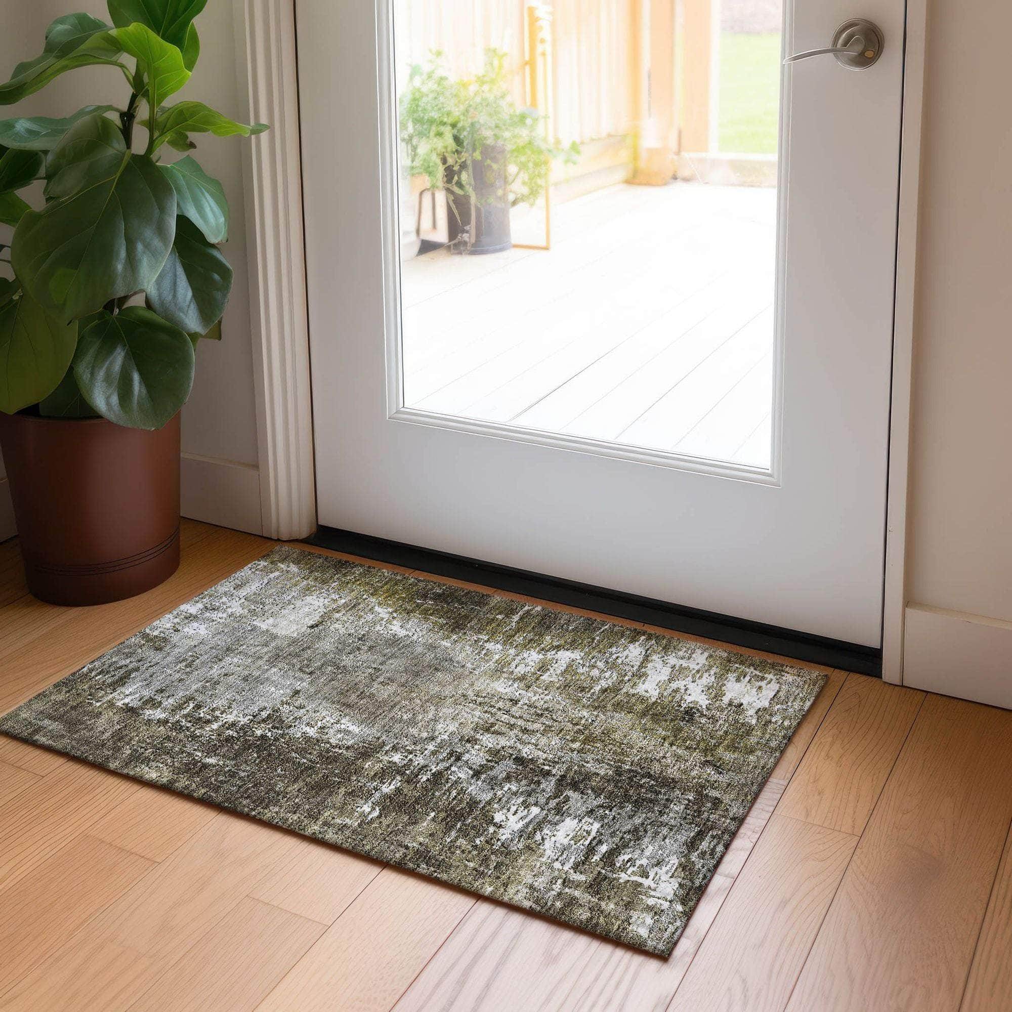 Machine Made ACN718 Taupe Brown Rugs #color_taupe brown