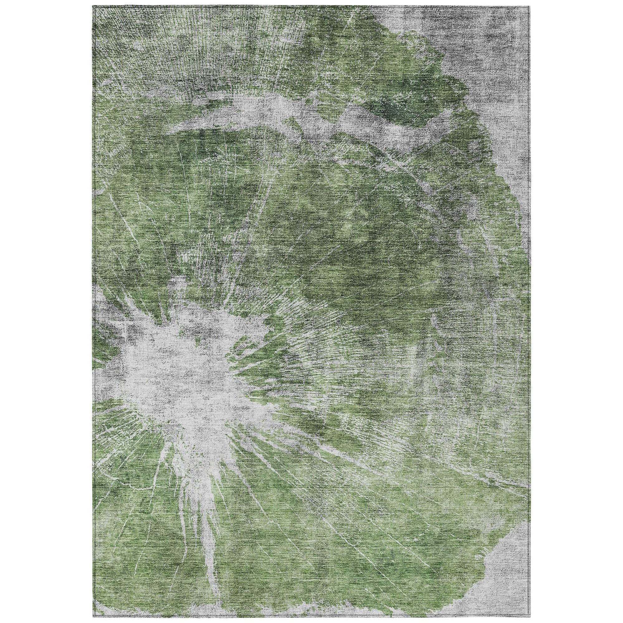Machine Made ACN719 Aloe Green Rugs #color_aloe green