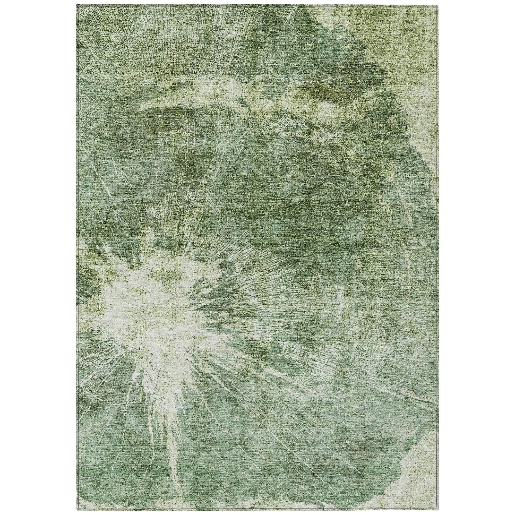 Machine Made ACN719 Fern Green Rugs #color_fern green
