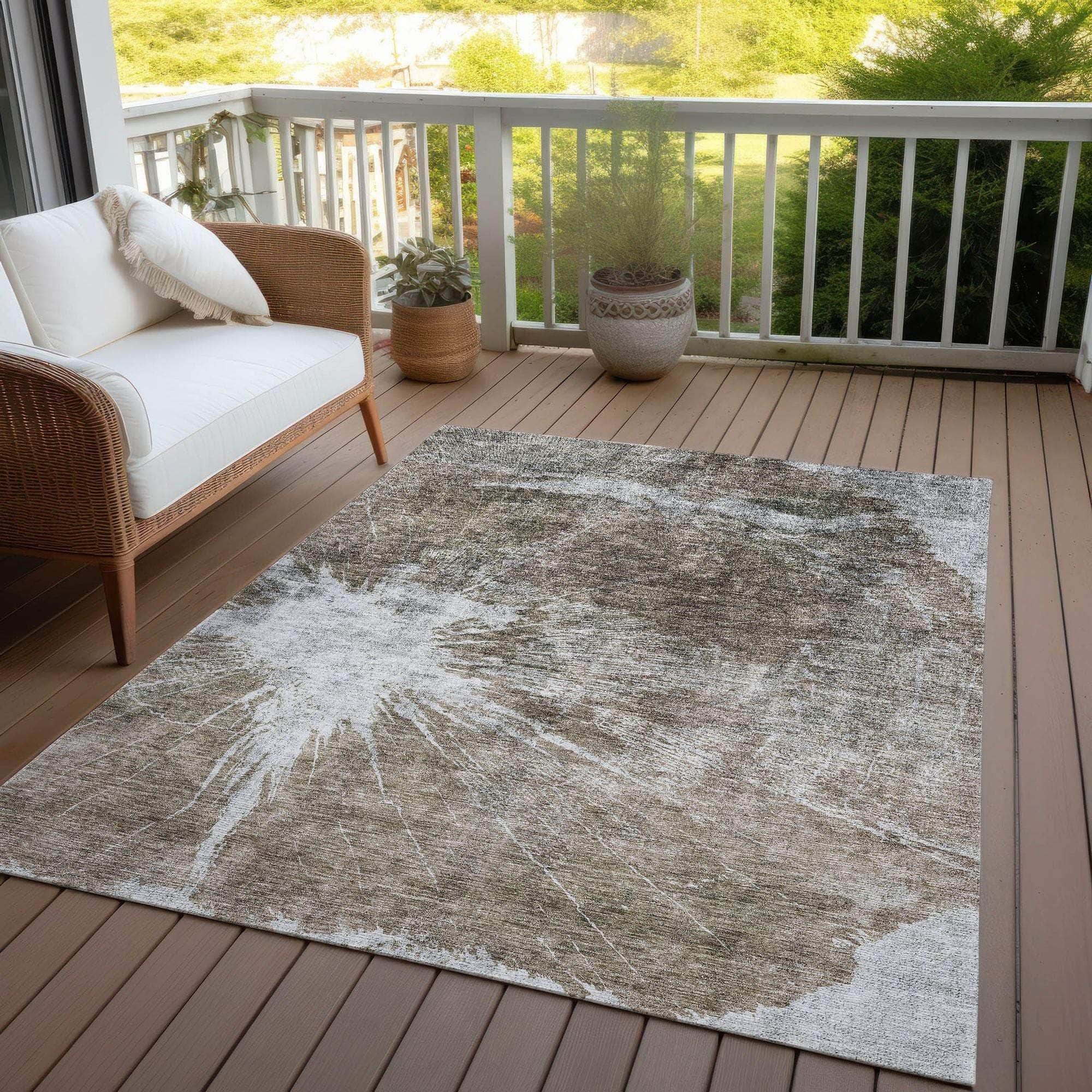 Machine Made ACN719 Taupe Brown Rugs #color_taupe brown