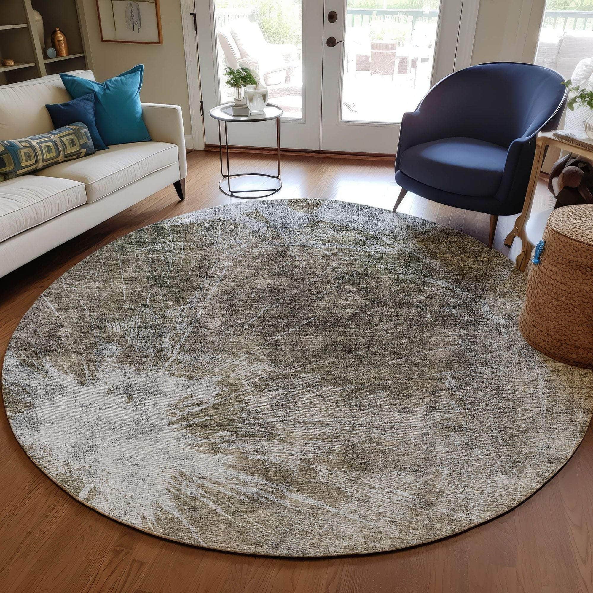 Machine Made ACN719 Taupe Brown Rugs #color_taupe brown