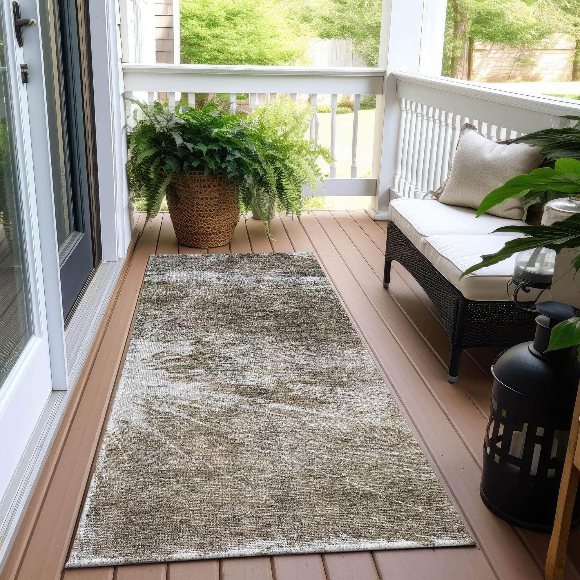 Machine Made ACN719 Taupe Brown Rugs #color_taupe brown