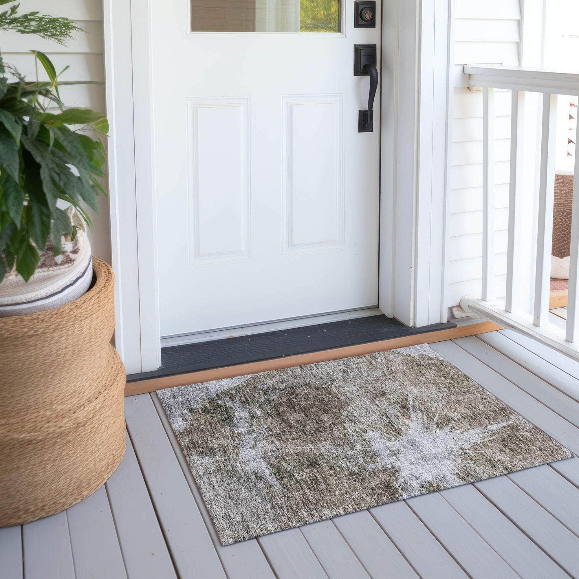 Machine Made ACN719 Taupe Brown Rugs #color_taupe brown