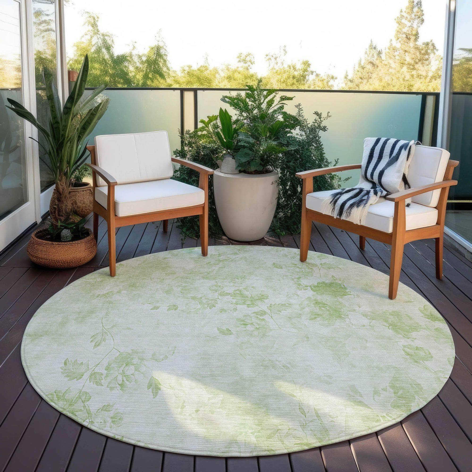 Machine Made ACN724 Aloe Green Rugs #color_aloe green