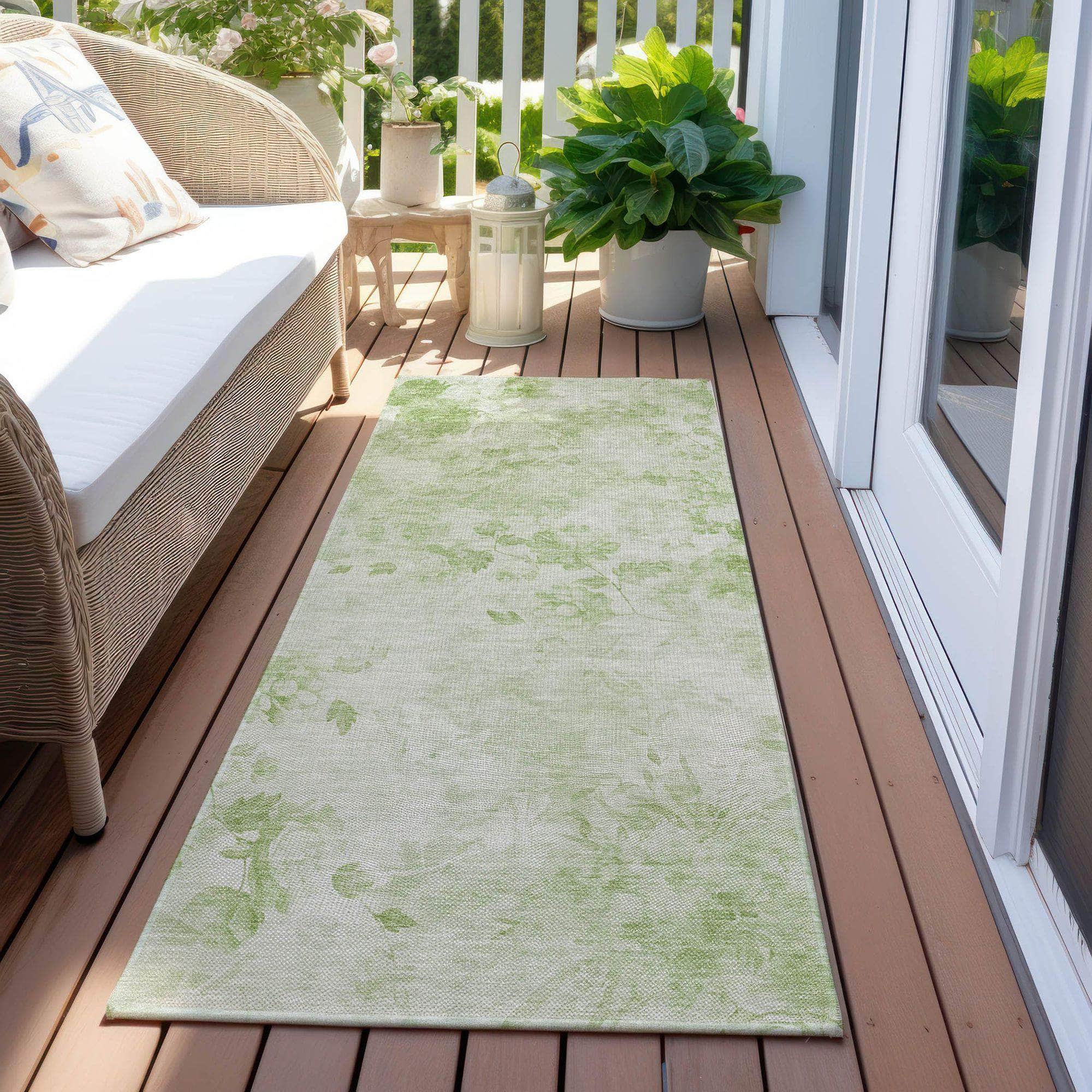 Machine Made ACN724 Aloe Green Rugs #color_aloe green
