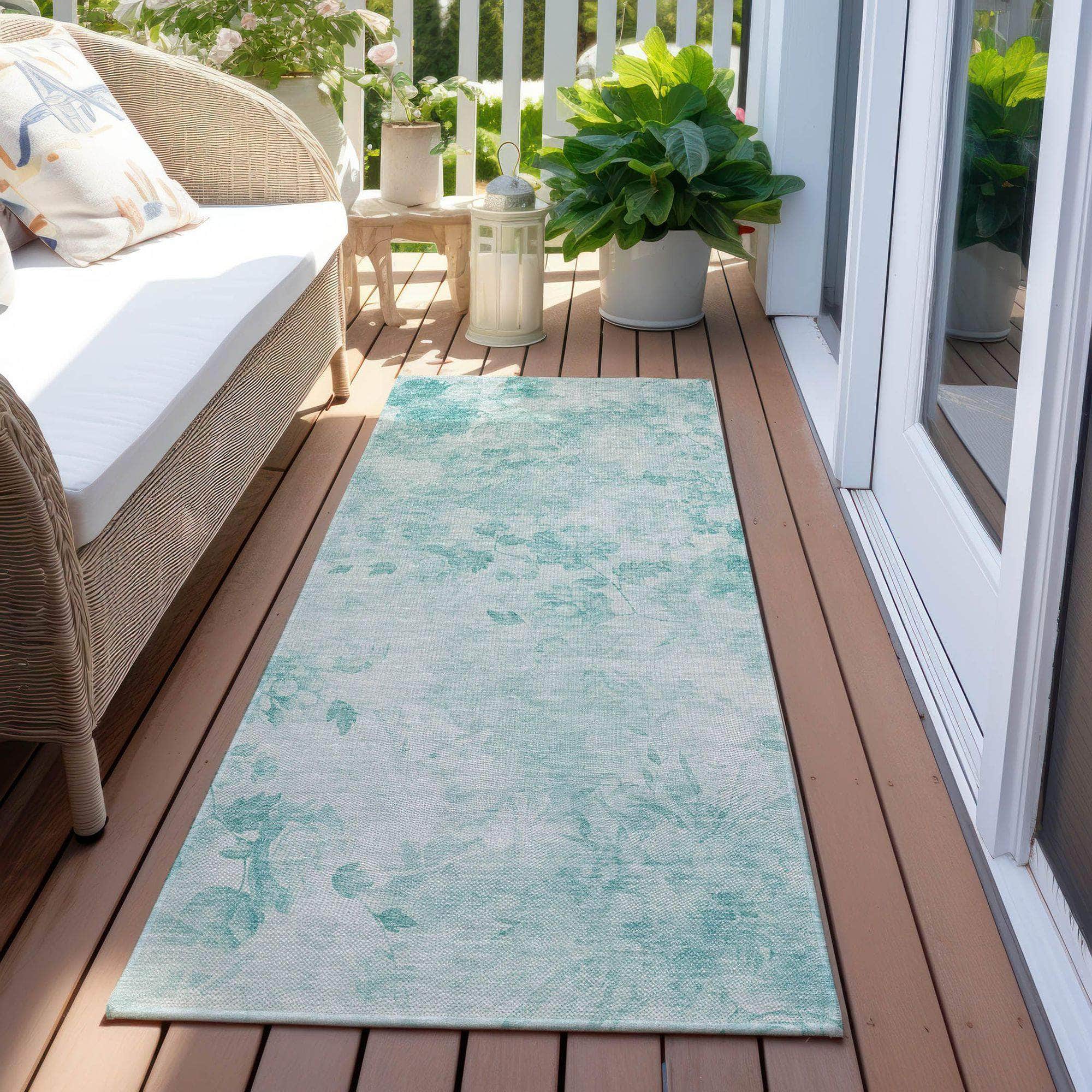 Machine Made ACN724 Aqua Teal Rugs #color_aqua teal