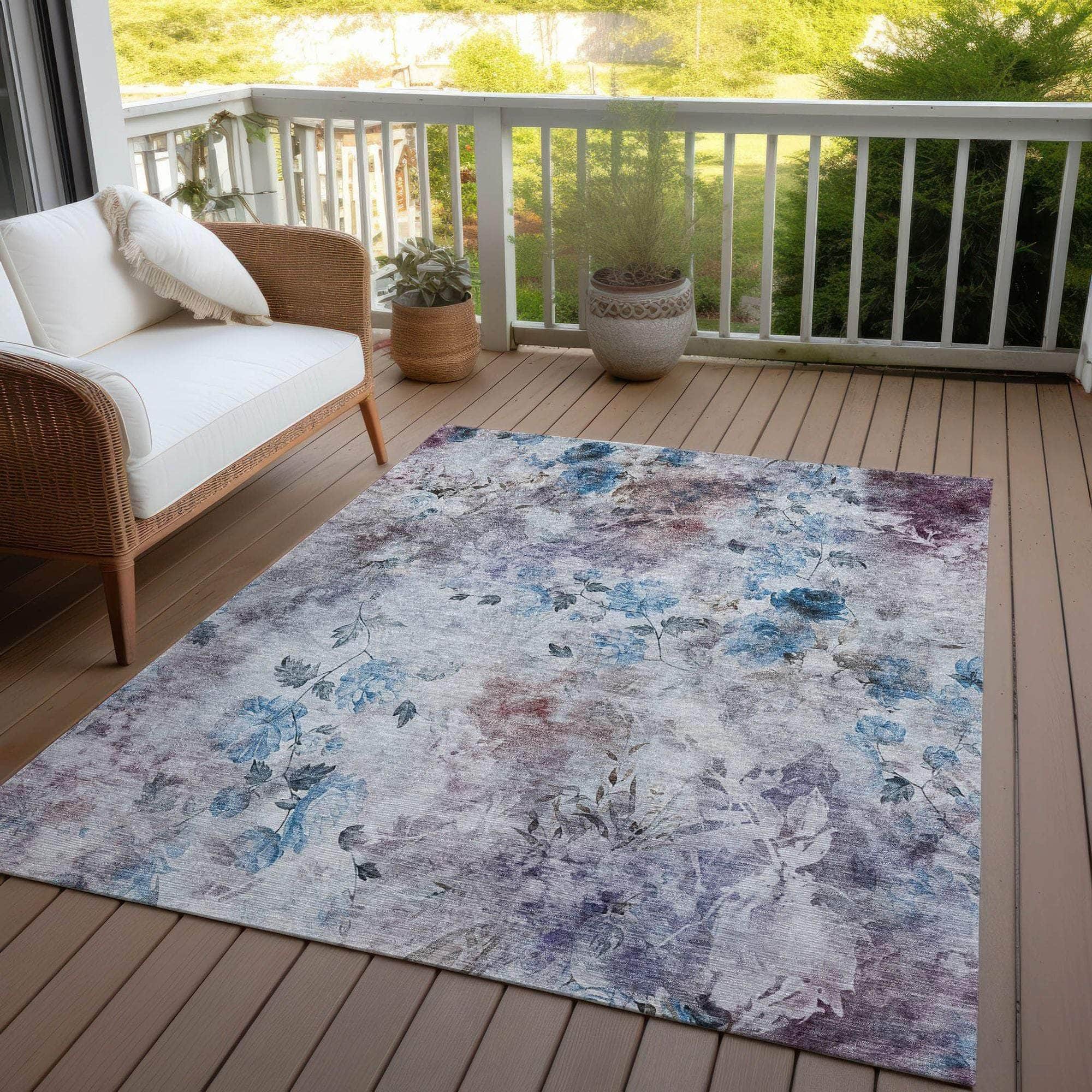 Machine Made ACN724 Blue  Rugs #color_blue 