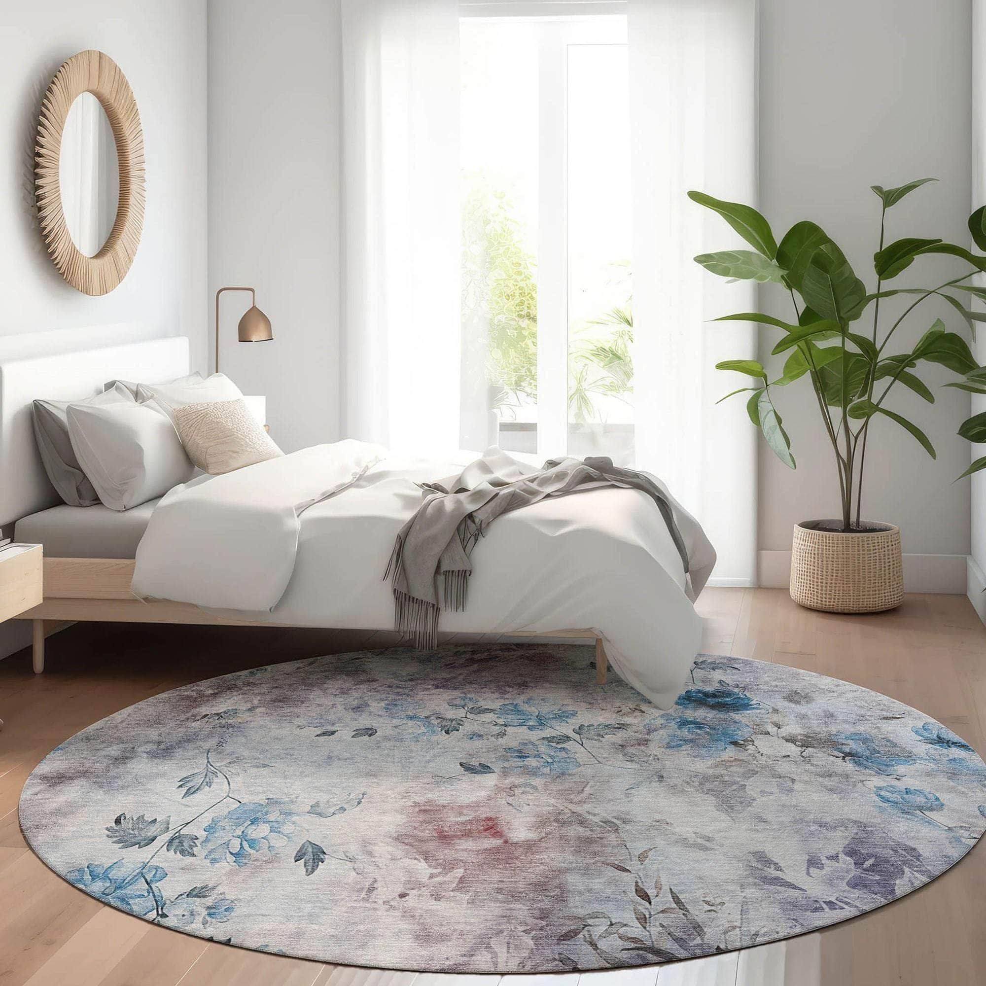 Machine Made ACN724 Blue  Rugs #color_blue 