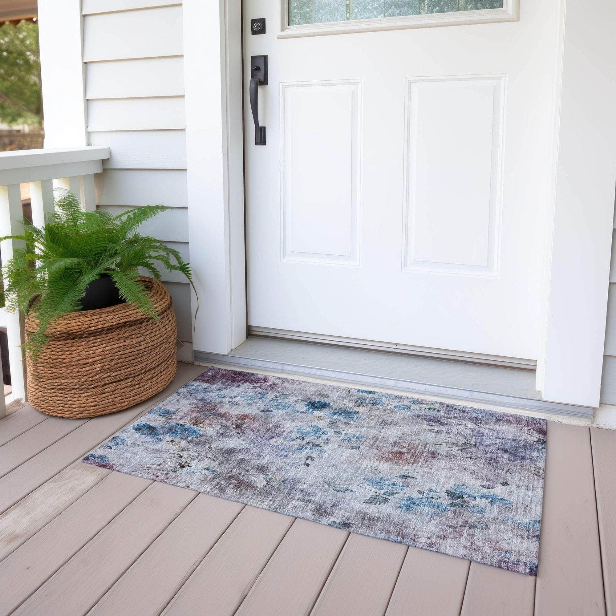 Machine Made ACN724 Blue  Rugs #color_blue 