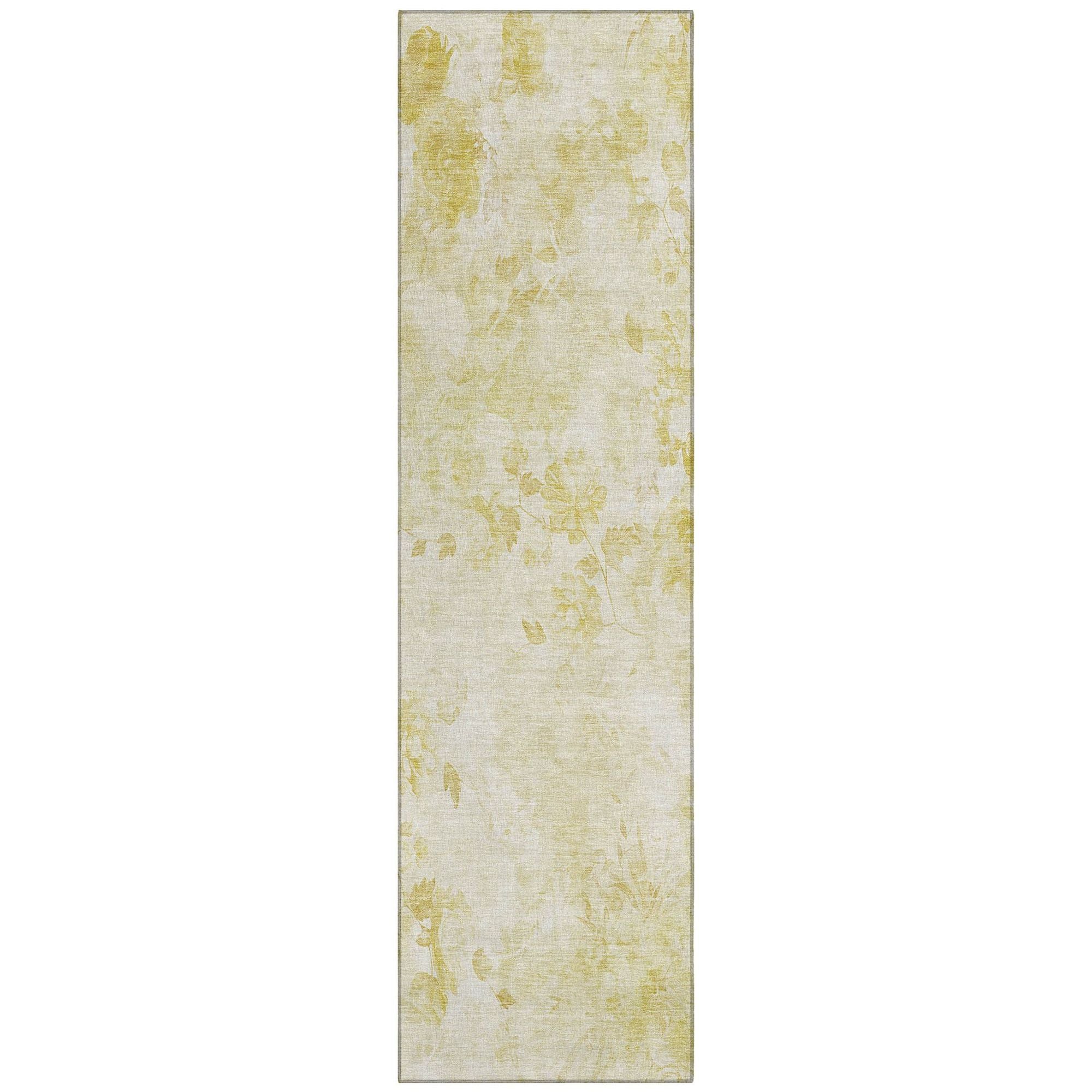 Machine Made ACN724 Gold  Rugs #color_gold 