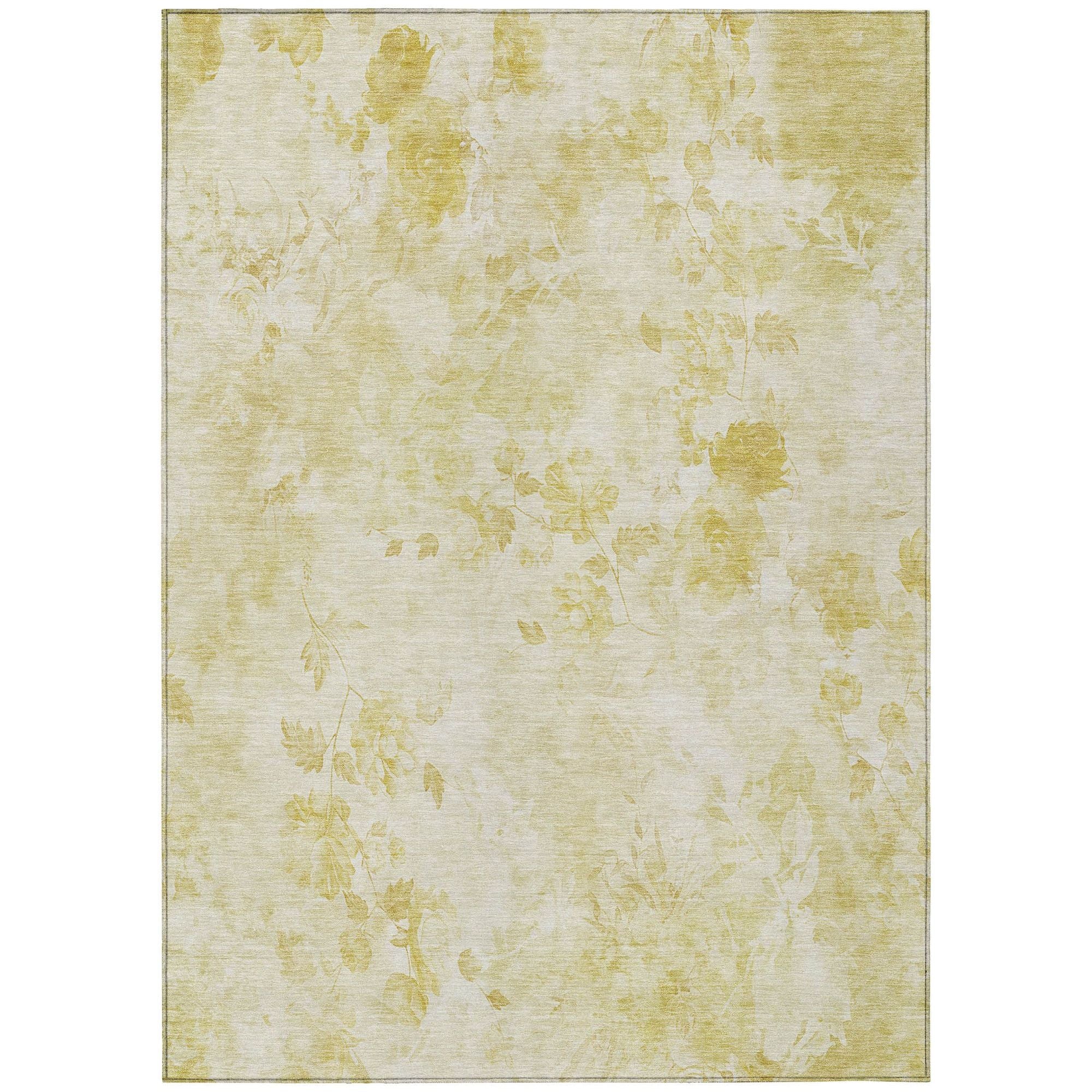 Machine Made ACN724 Gold  Rugs #color_gold 