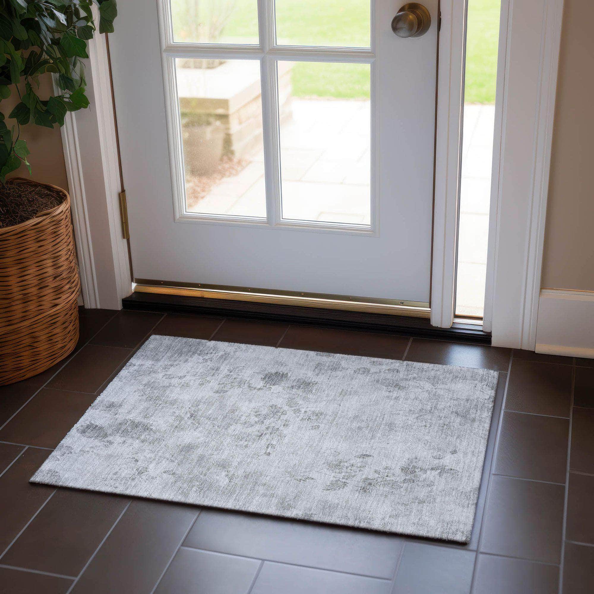 Machine Made ACN724 Gray  Rugs #color_gray 