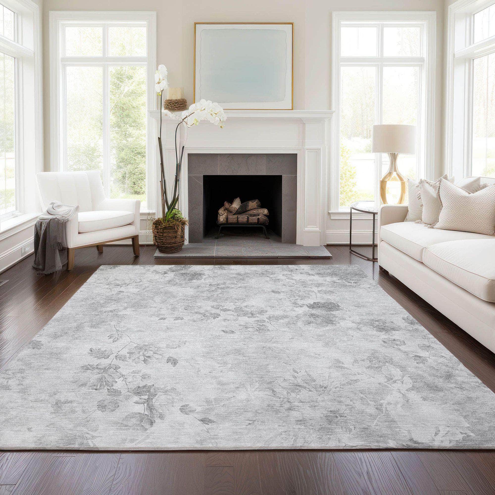 Machine Made ACN724 Gray  Rugs #color_gray 