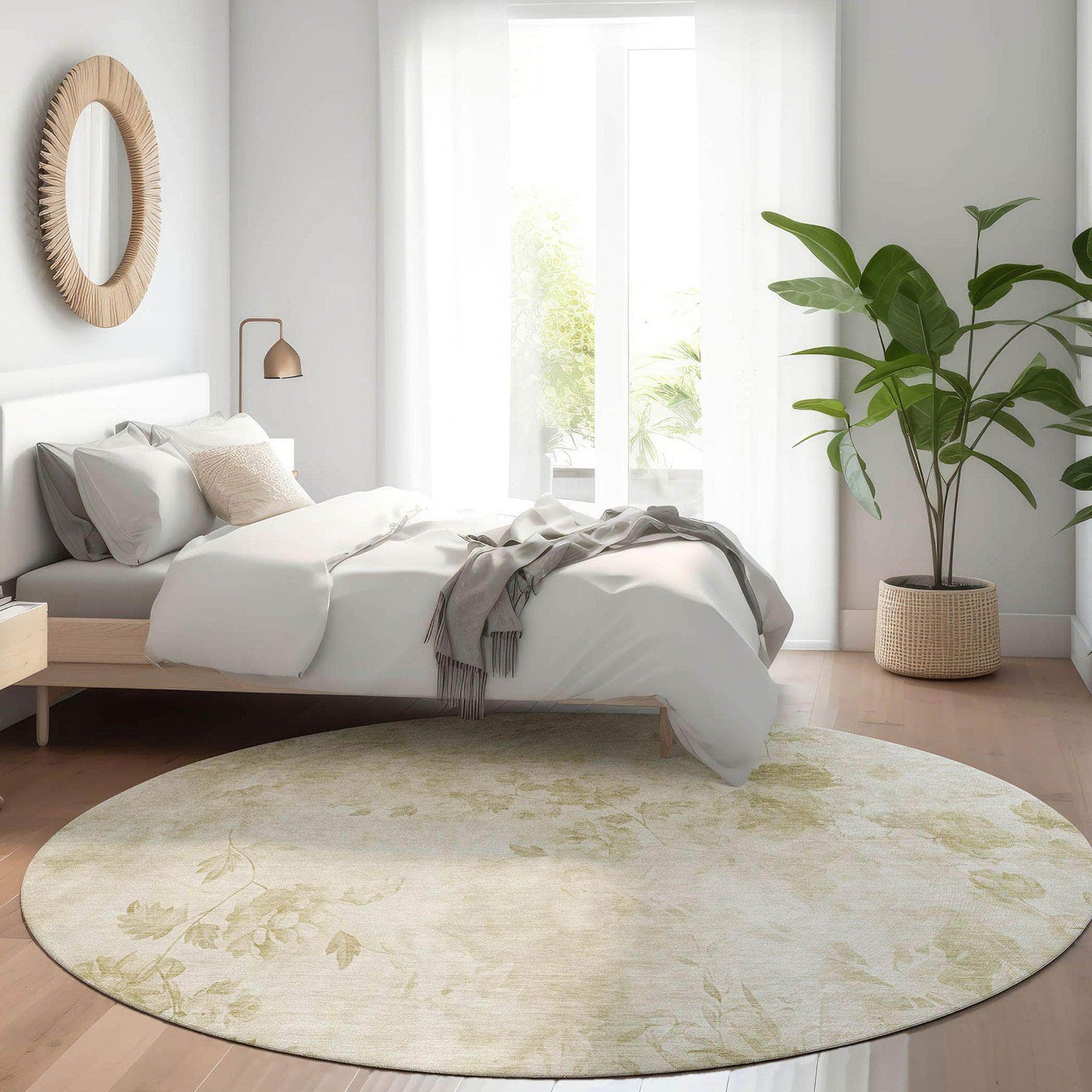 Machine Made ACN724 Khaki Brown Rugs #color_khaki brown