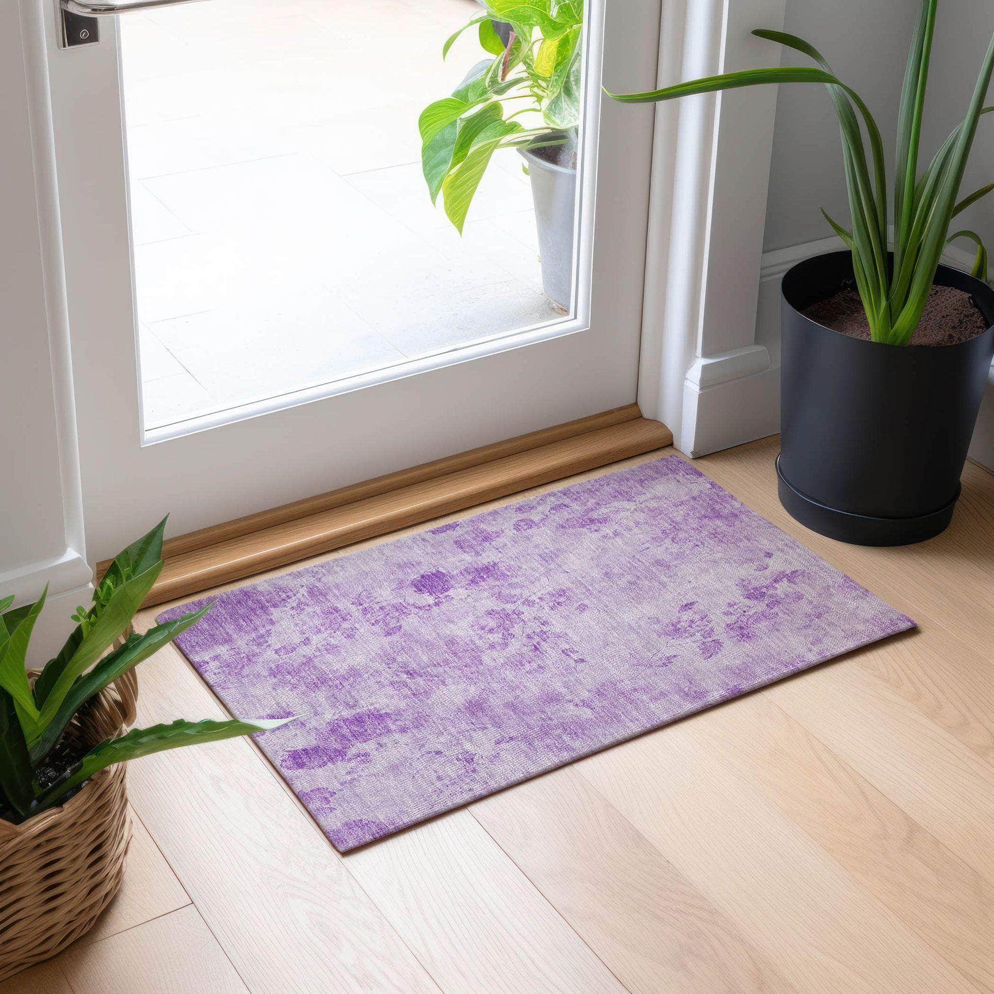 Machine Made ACN724 Lavender Purple Rugs #color_lavender purple
