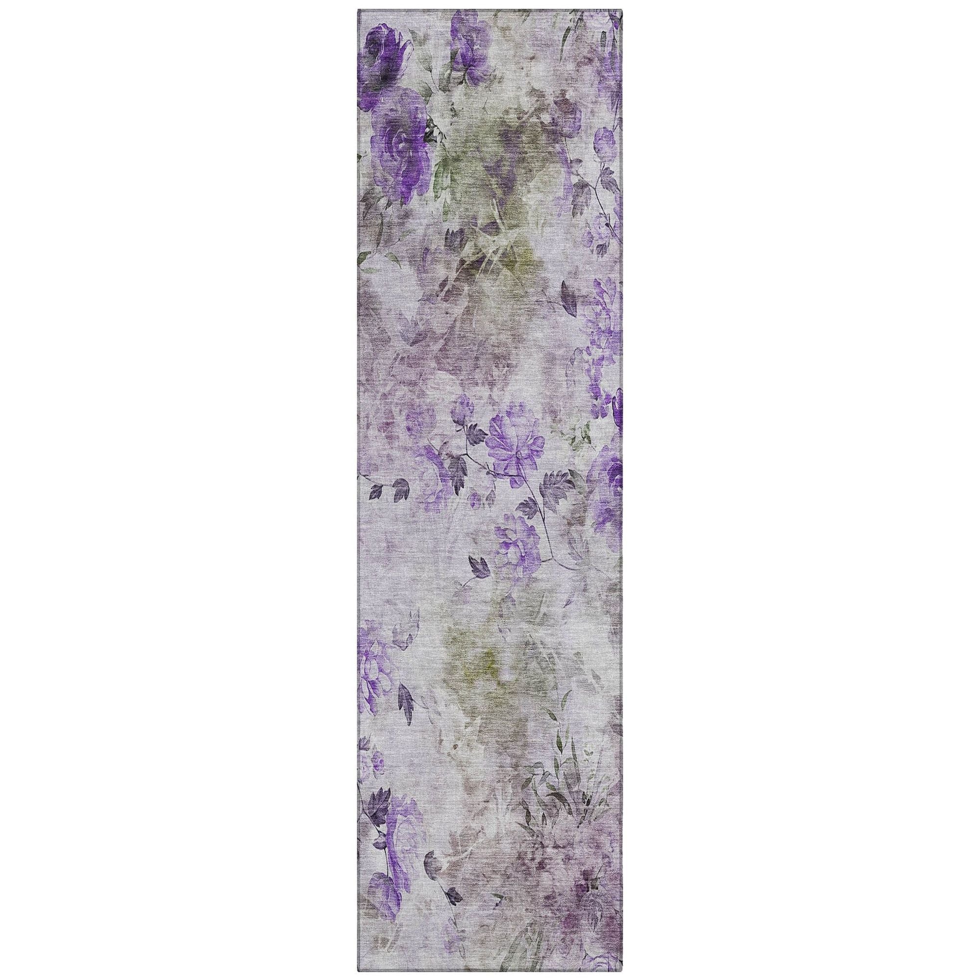 Machine Made ACN724 Purple  Rugs #color_purple 