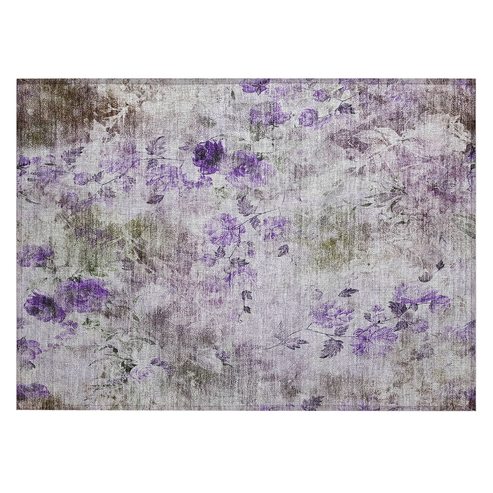 Machine Made ACN724 Purple  Rugs #color_purple 