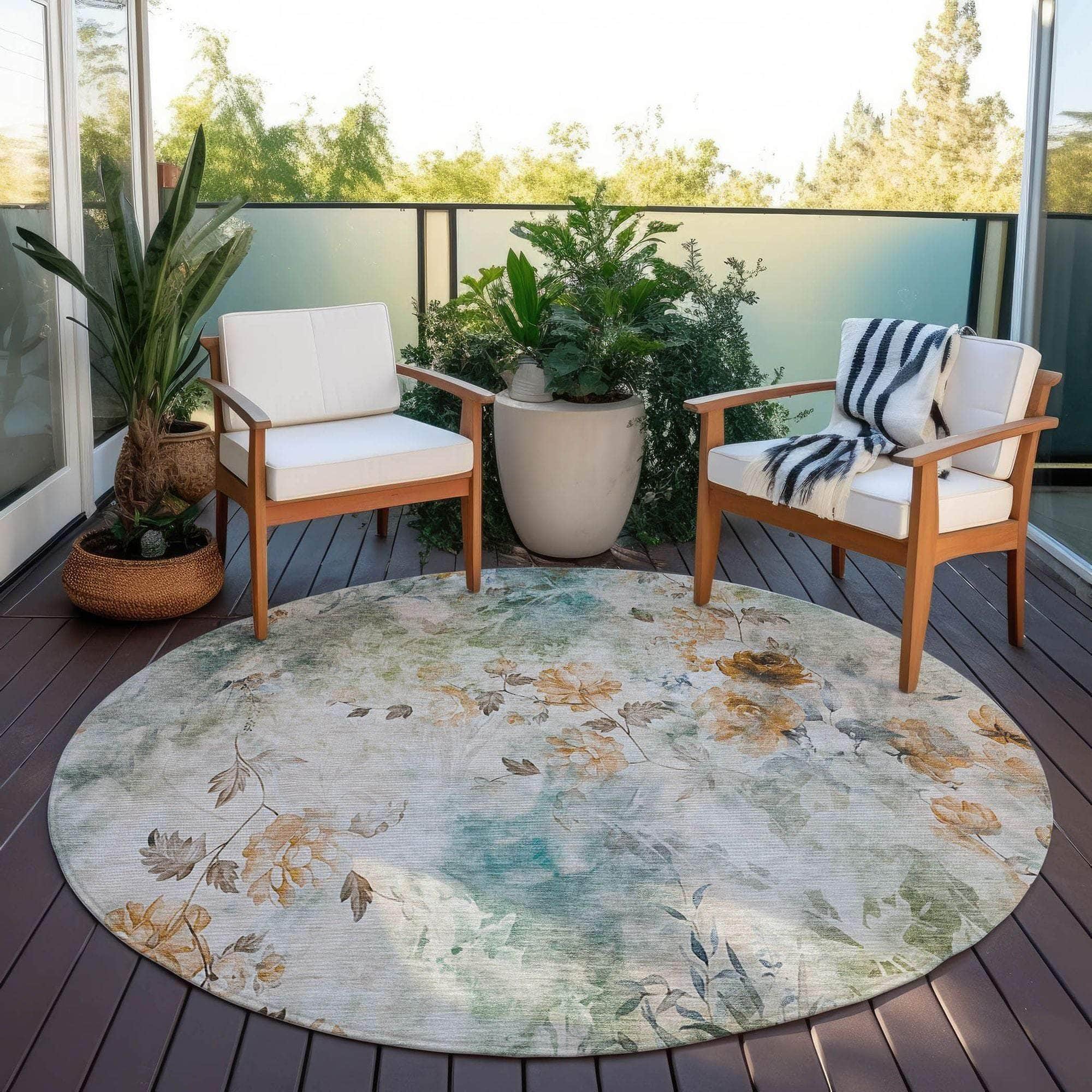 Machine Made ACN724 Teal  Rugs #color_teal 
