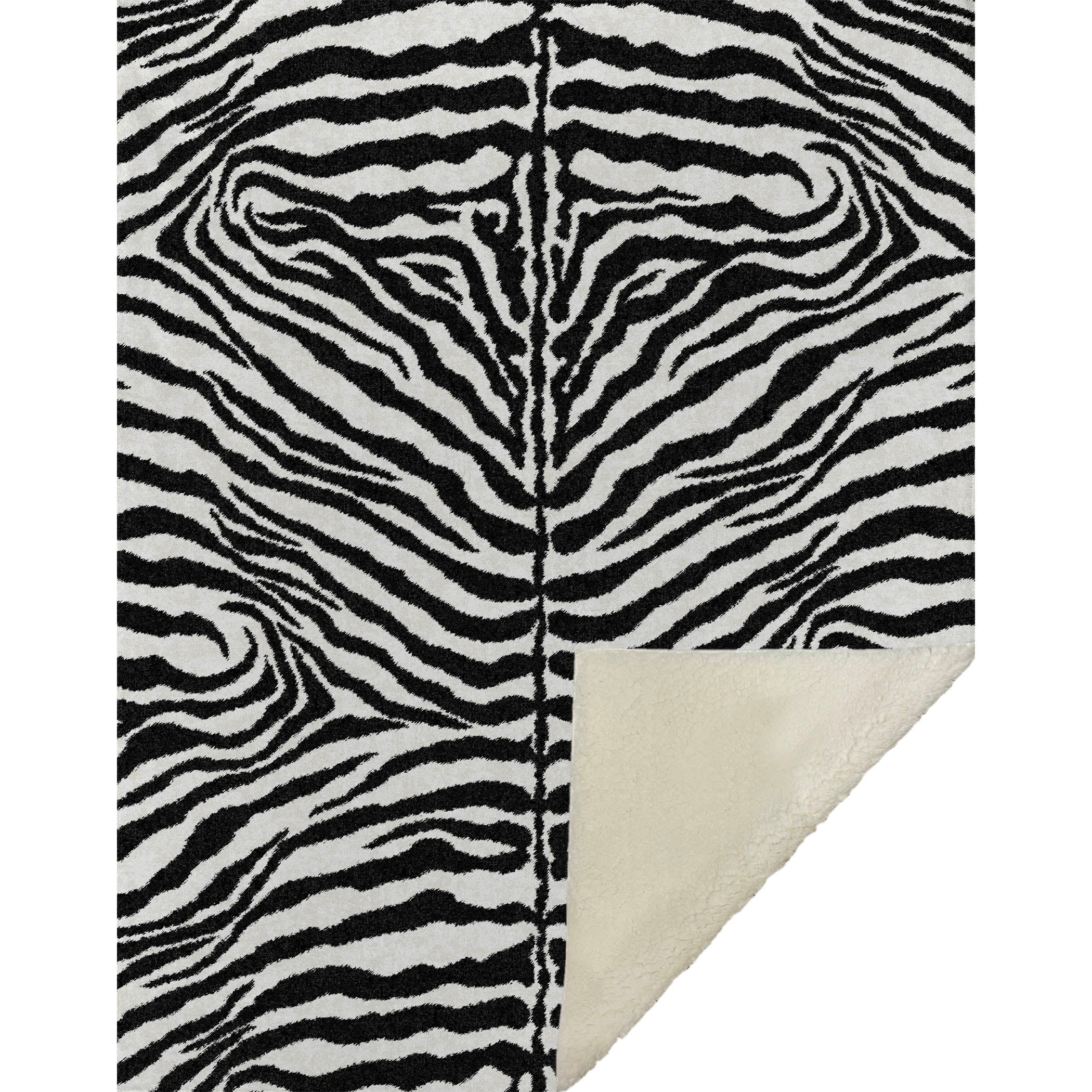 Luxury Machine Washable Casual AK1 Ivory Black Rug 3' x 5' #shape_Rectangle