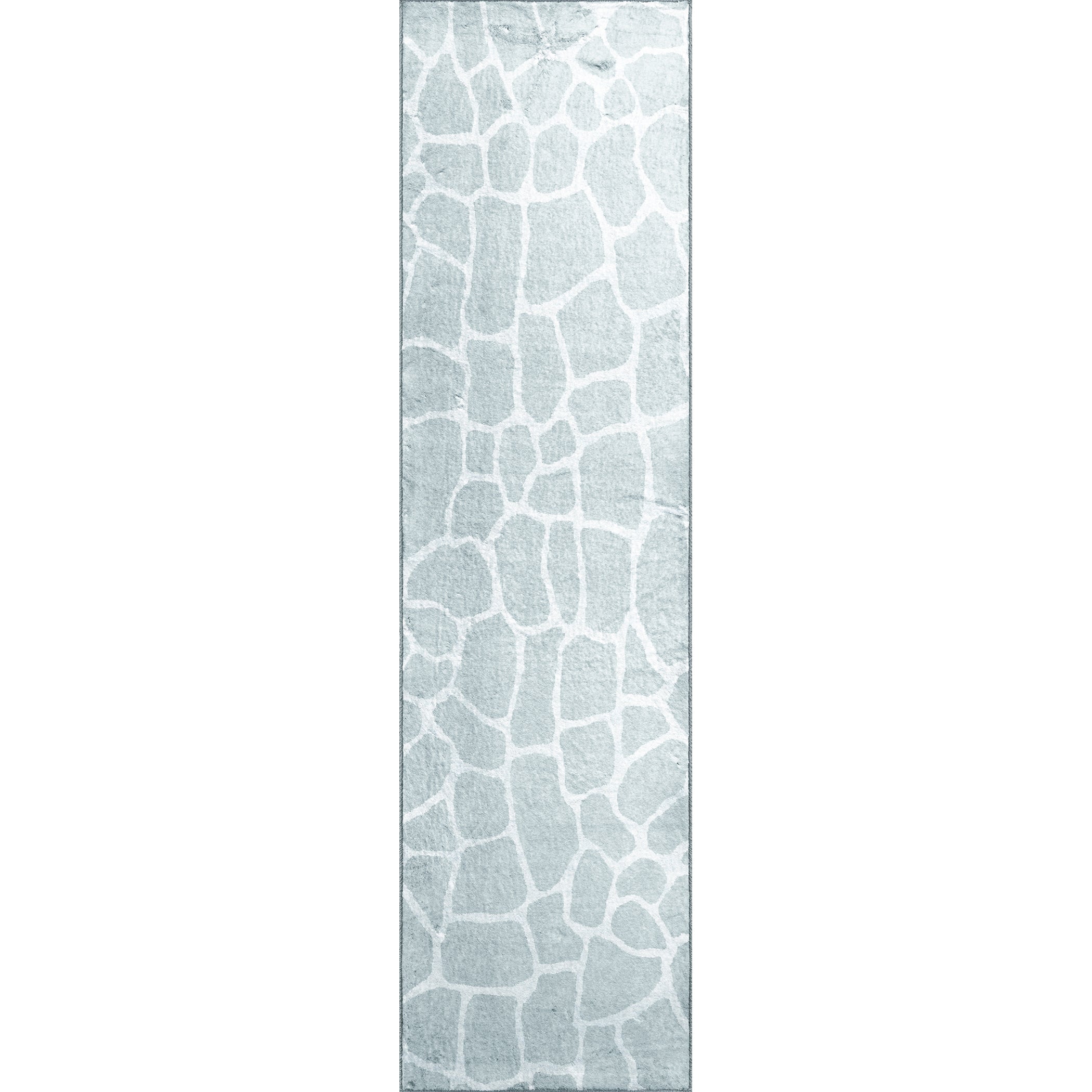 Luxury Machine Washable Casual AK4 Flannel Gray Rug 2'3" x 7'6" #shape_Runner