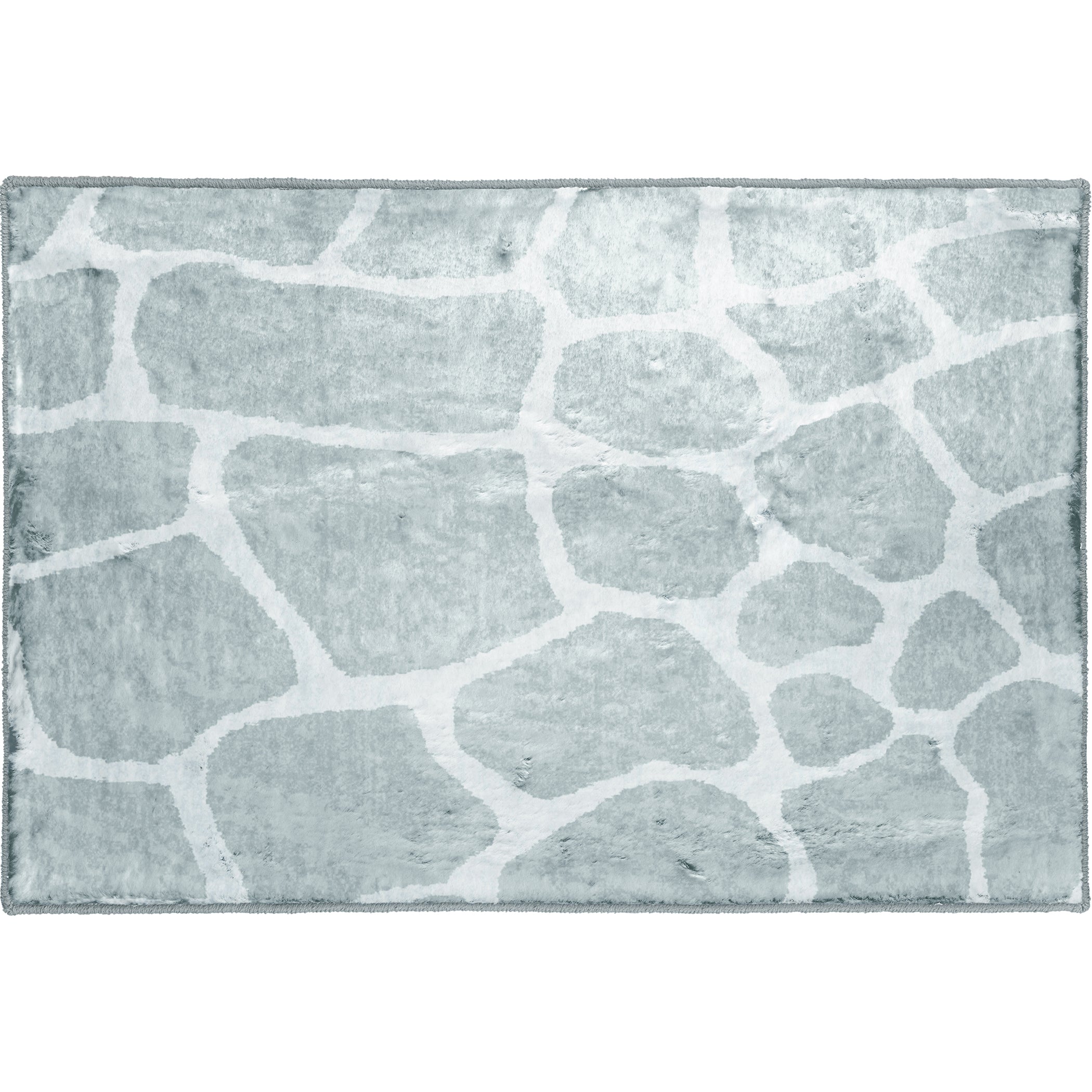 Luxury Machine Washable Casual AK4 Flannel Gray Rug 1'8" x 2'6" #shape_Rectangle