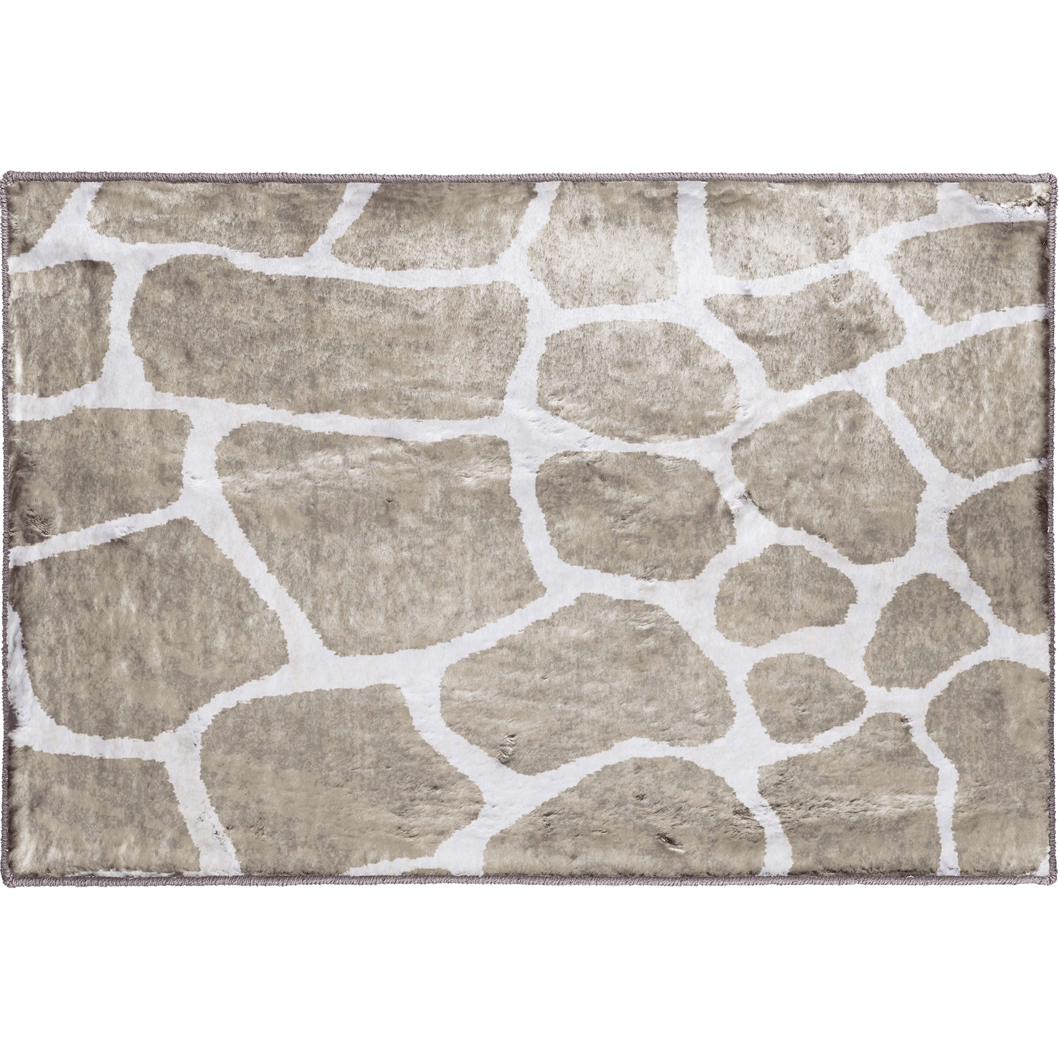 Luxury Machine Washable Casual AK4 Stone Brown Rug 1'8" x 2'6" #shape_Rectangle