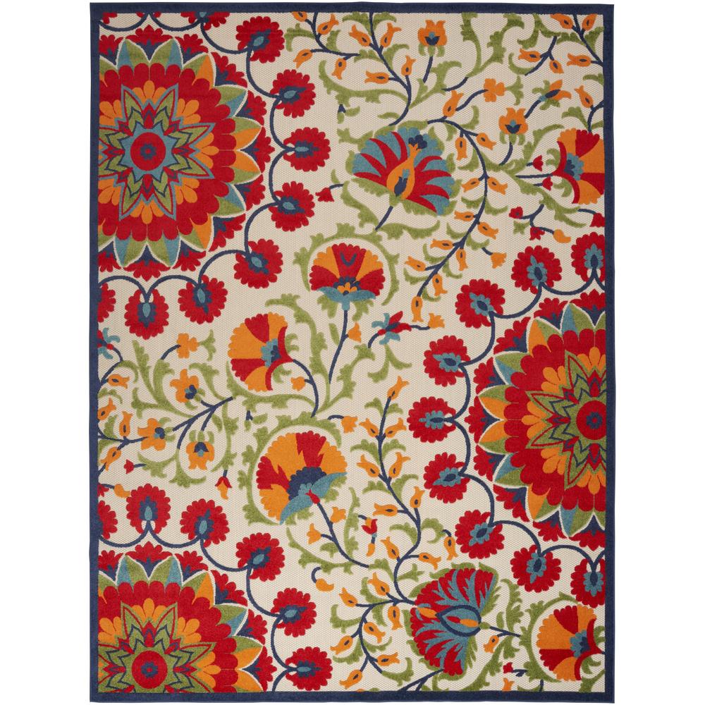 Aloha ALH20 Red/Multi Rugs #color_red/multi