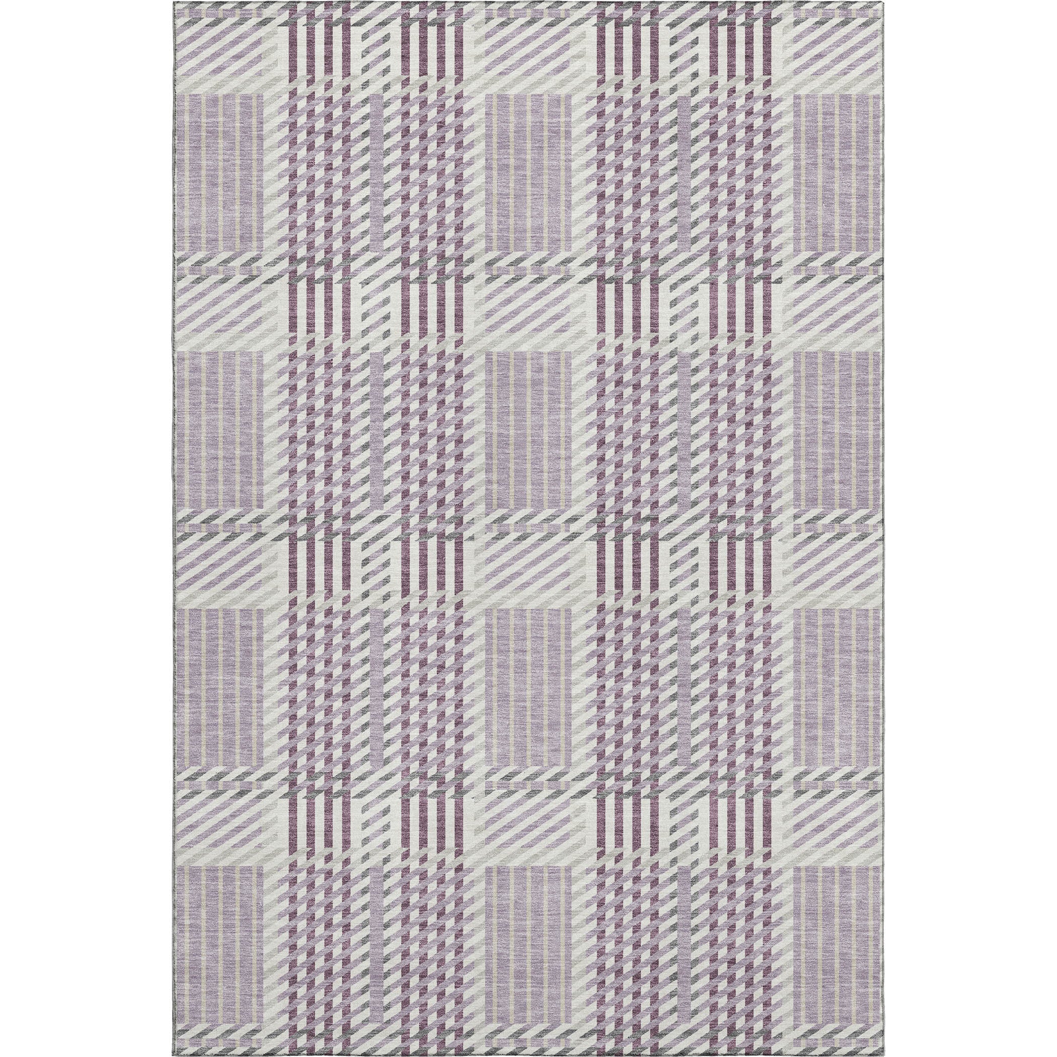 Lisbon Machine Washable Transitional Lavender Purple Rug 2'6" x 3'10" #shape_Rectangle