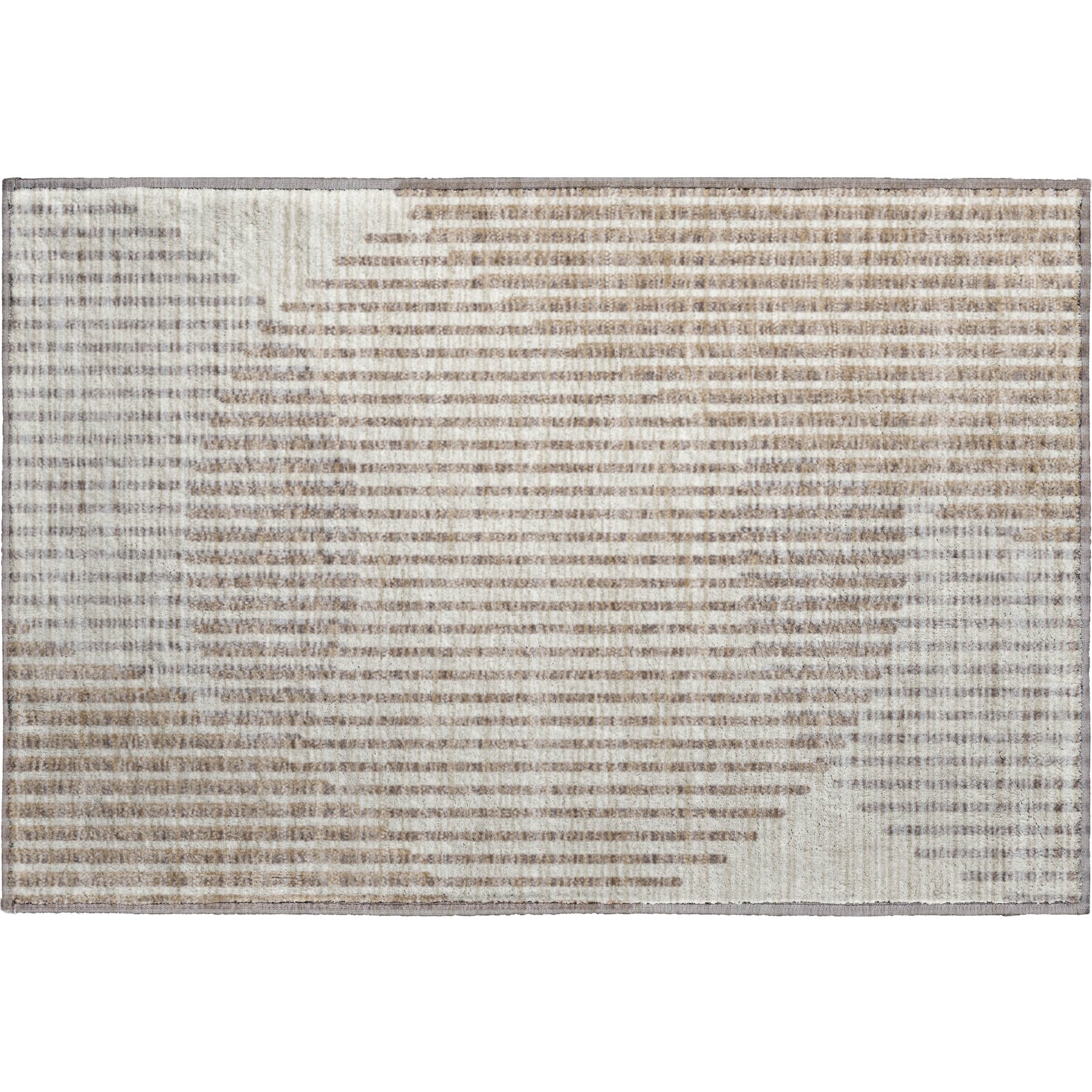 Reykjavik Machine Washable Transitional Beige Brown Rug 1'8" x 2'6" #shape_Rectangle