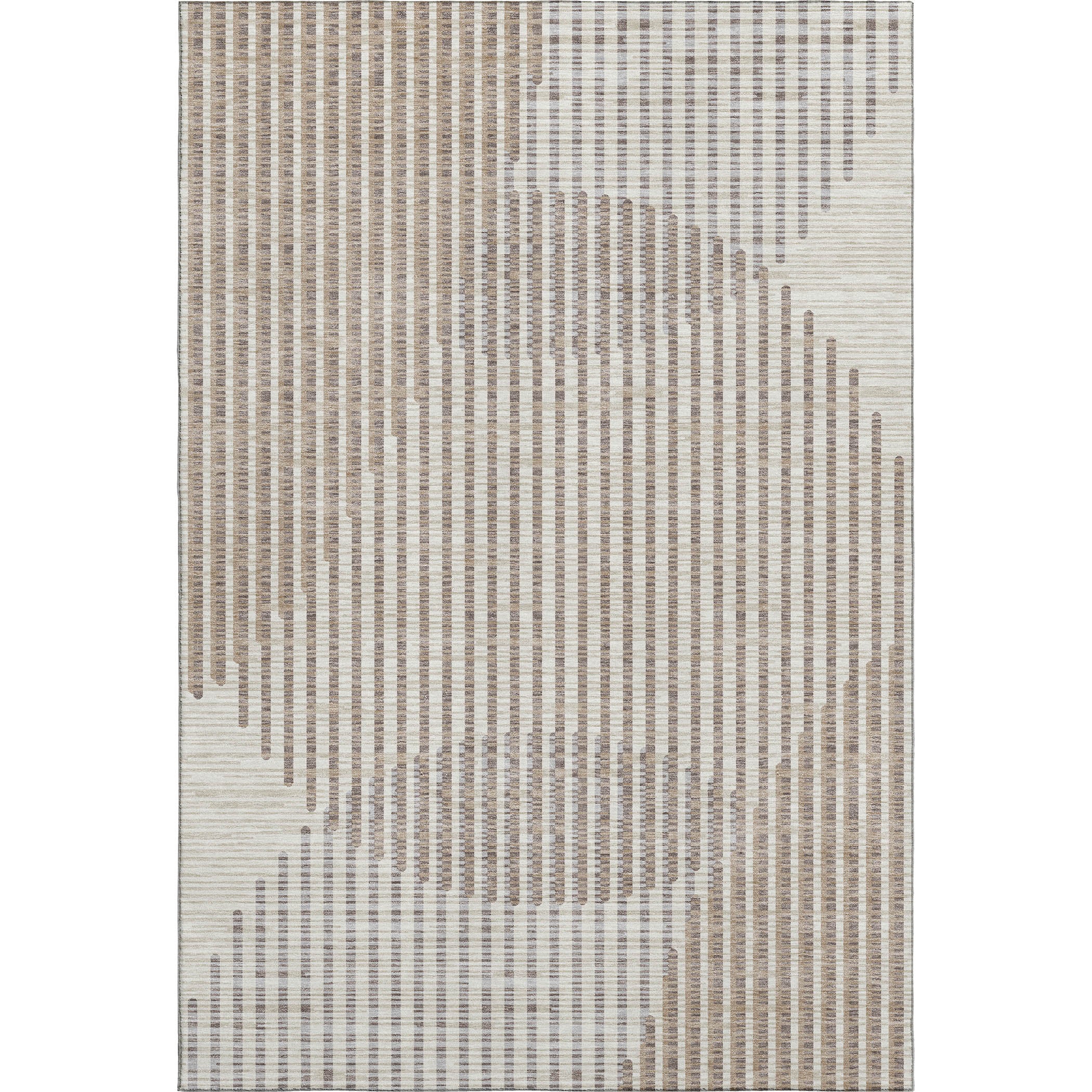 Reykjavik Machine Washable Transitional Beige Brown Rug 2'6" x 3'10" #shape_Rectangle