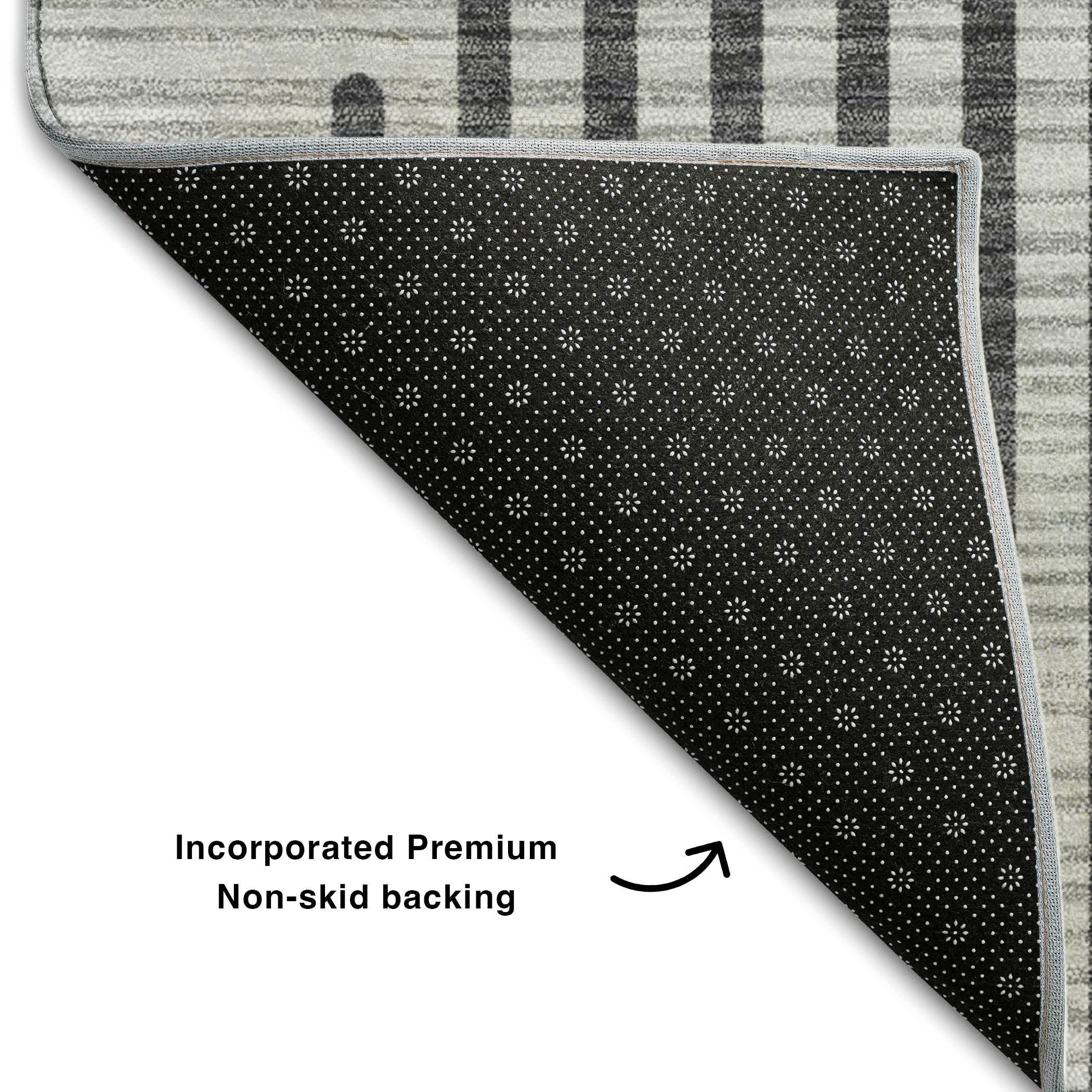 Reykjavik Machine Washable Transitional Gray Rug 1'8" x 2'6" #shape_Rectangle
