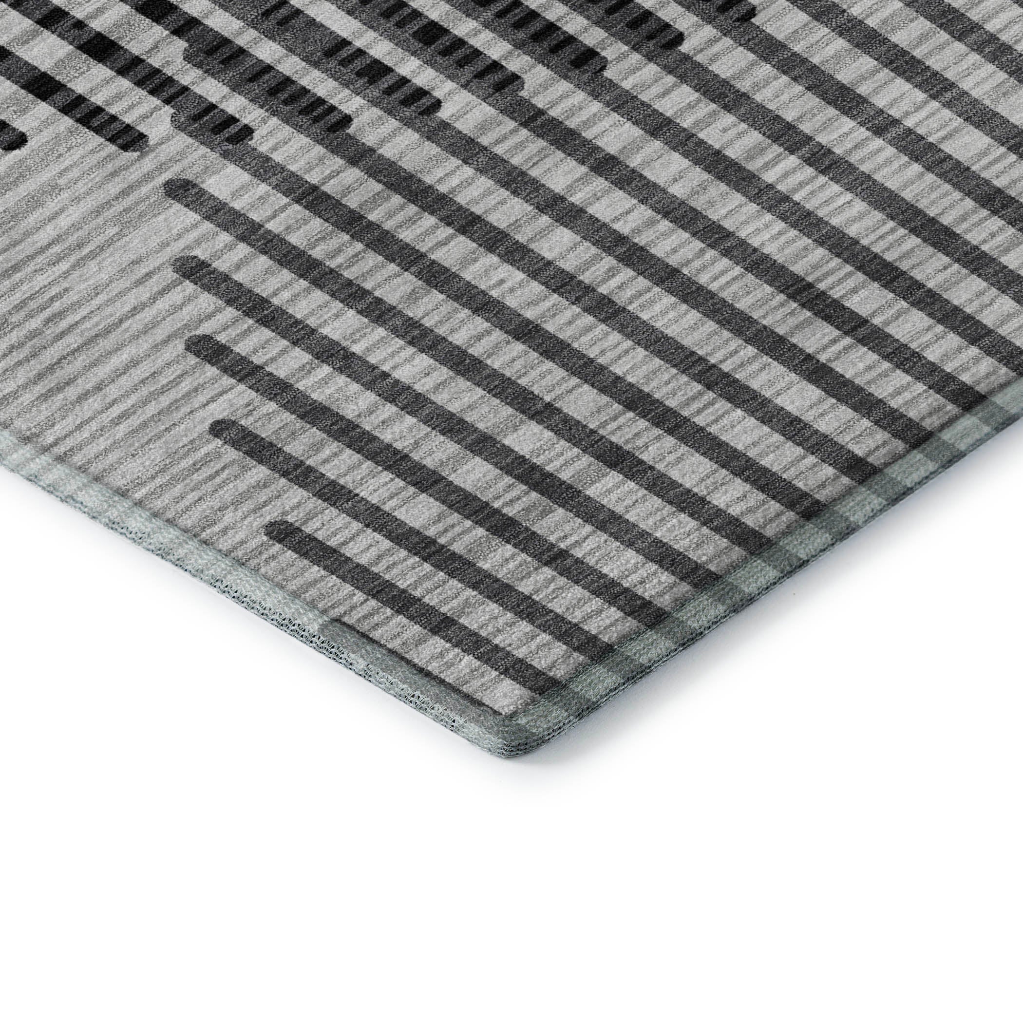 Reykjavik Machine Washable Transitional Gray Rug 1'8" x 2'6" #shape_Rectangle
