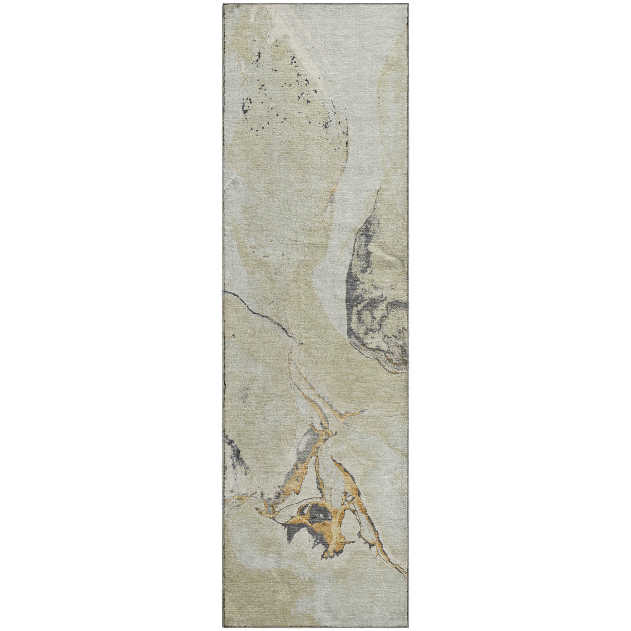 Seville Machine Washable Transitional Ivory Rug 2'3" x 7'6" #shape_Runner